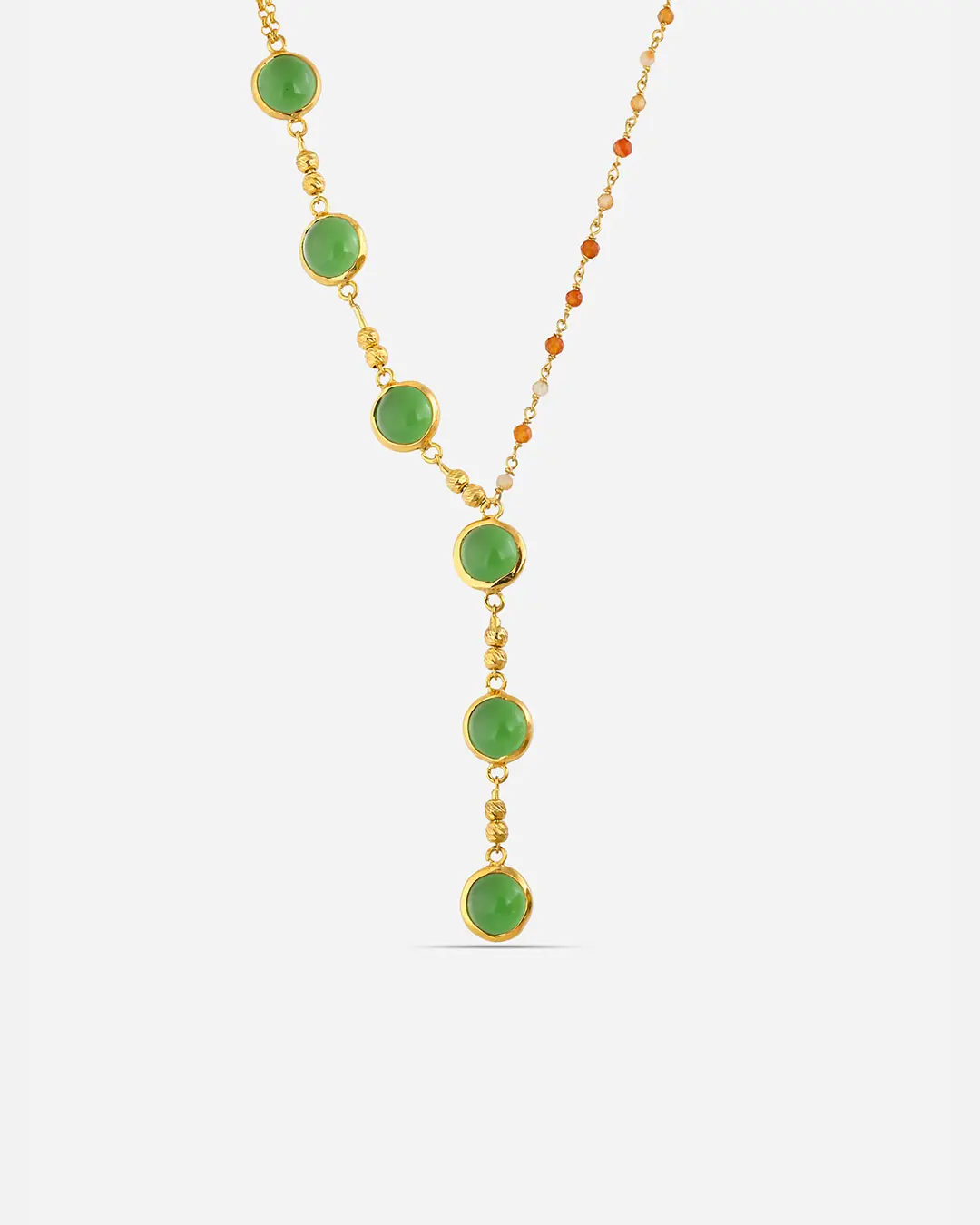 Yeşim Stone Silver Necklace
