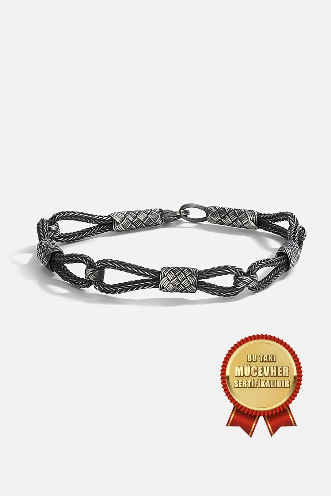 Silver Kazaz İnfinity Men's Bracelet