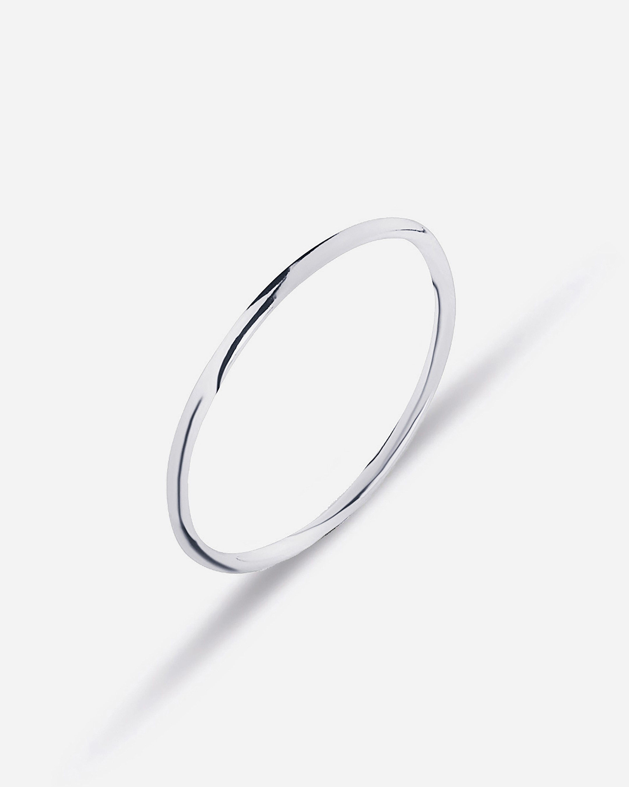 Silver Crispy Ring - White Gold
