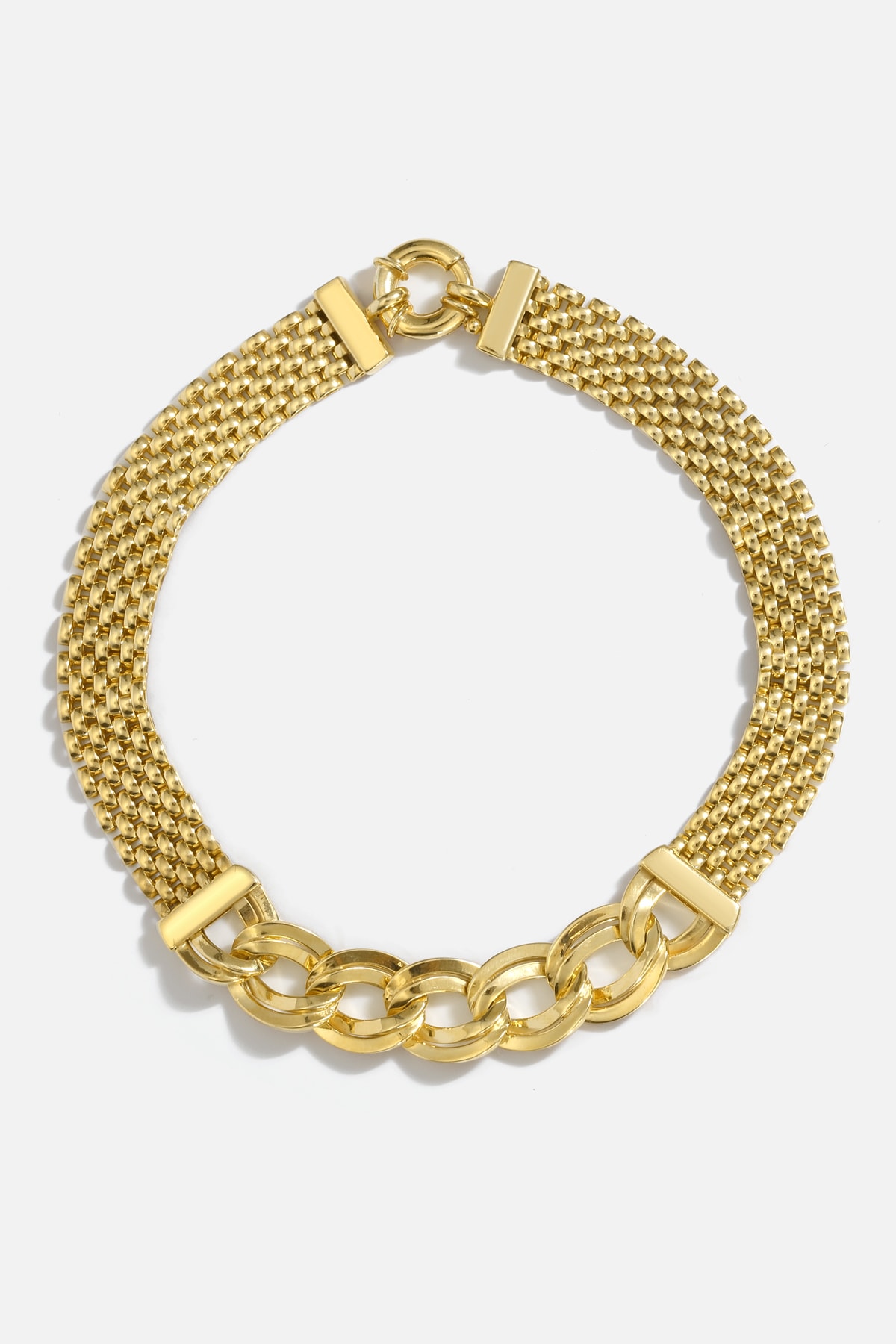 Mikron Altın Kaplama Gümüş Tasarım Gurmet Bileklik