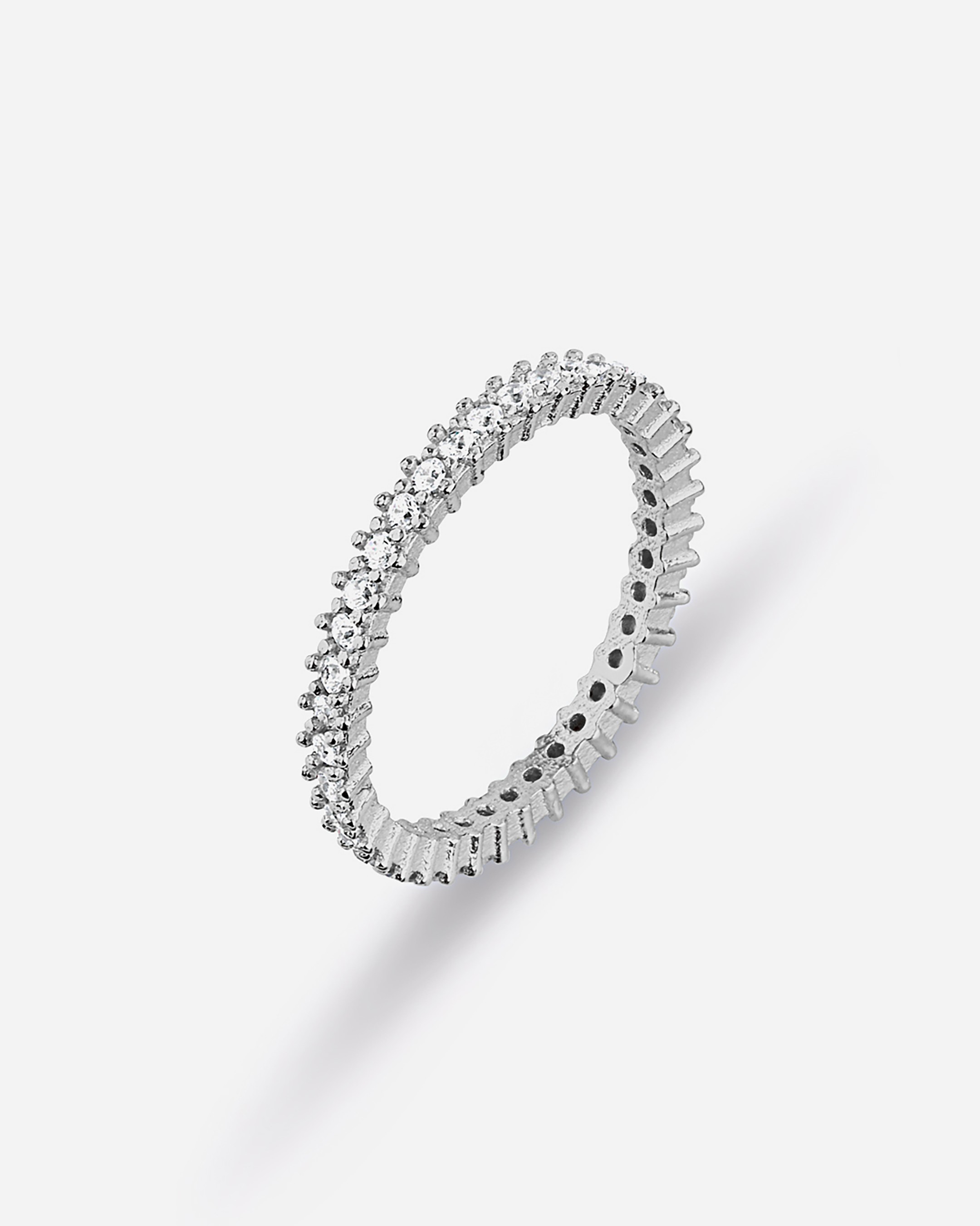 Tamtur Silver Ring - White Gold