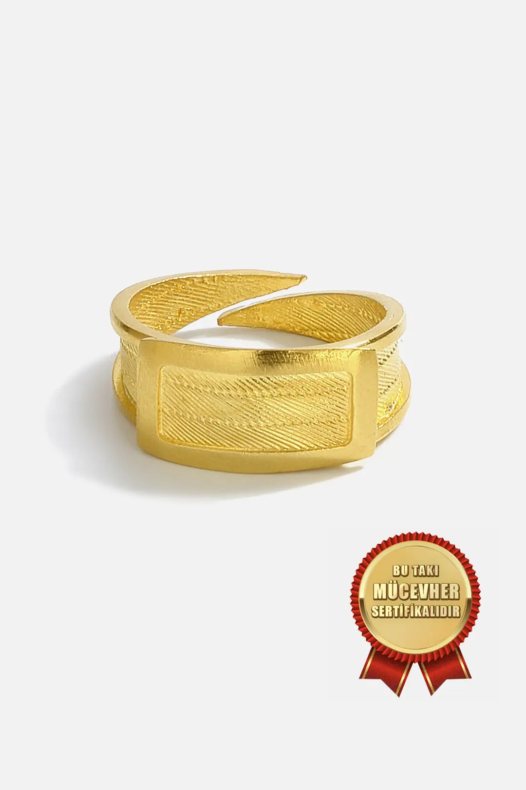 925 K Silver Trabzon Hasırı Tamamen Handcrafted Adjustable Ring