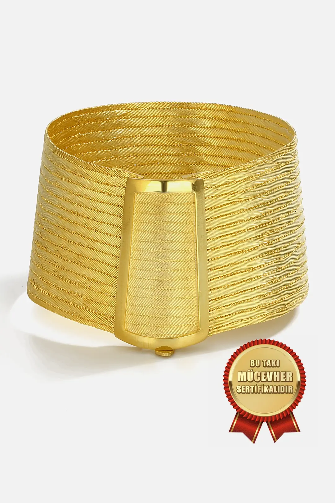 925 K Silver 17 Row Trabzon Hasırı Bracelet