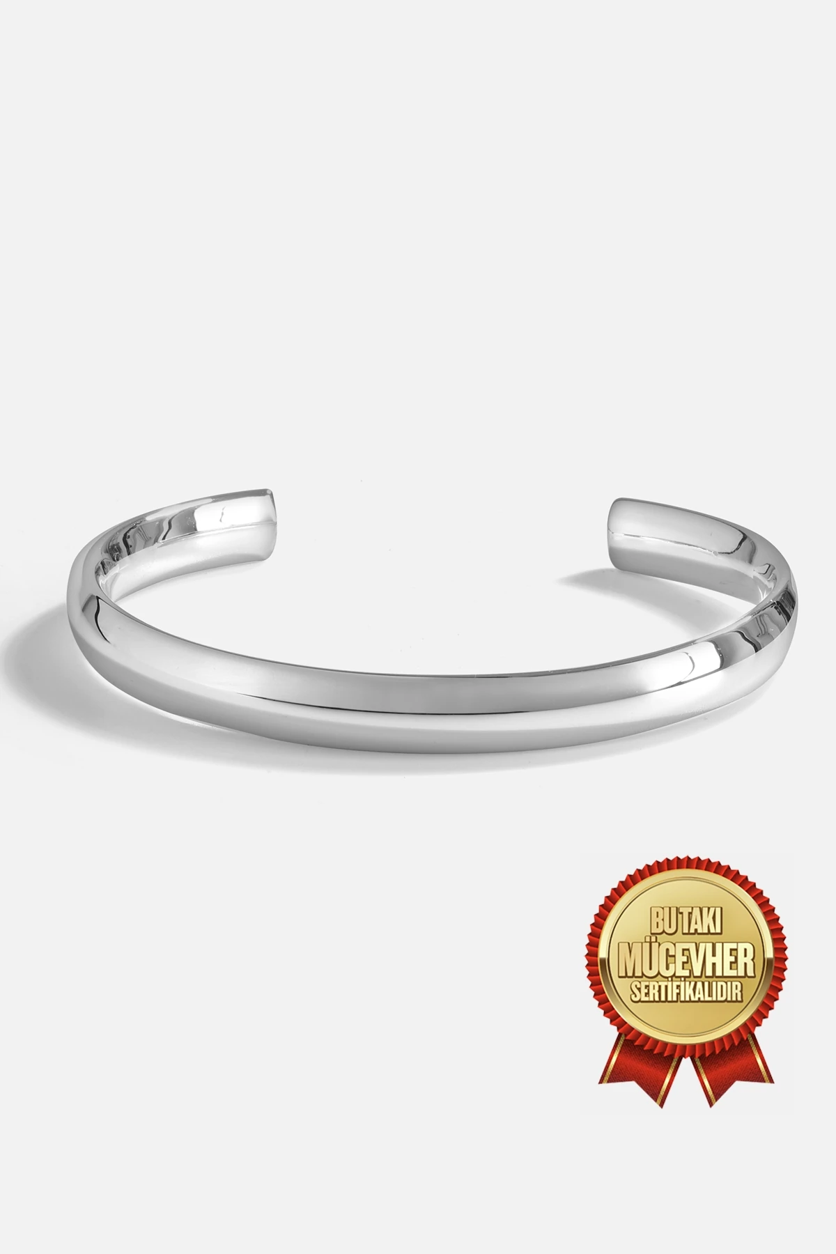 Gümüş Parlak Uzay Kelepçe