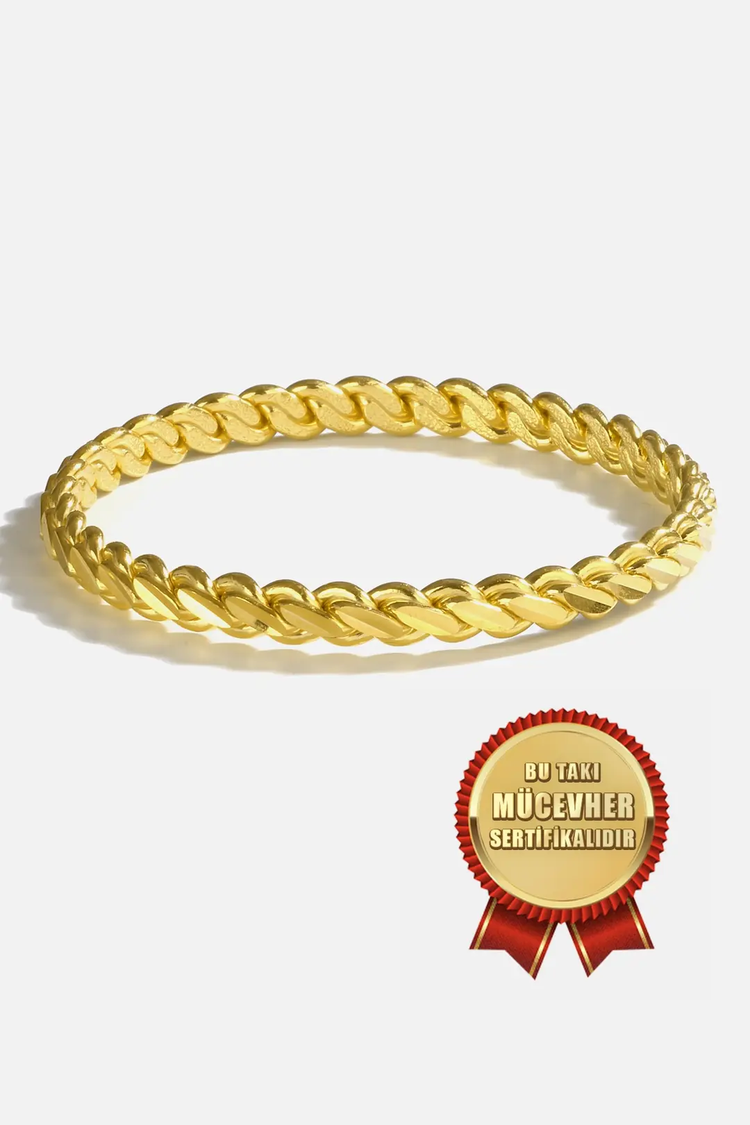 Yatırımlık 925 K Silver Triple Adana Twisted Bangle
