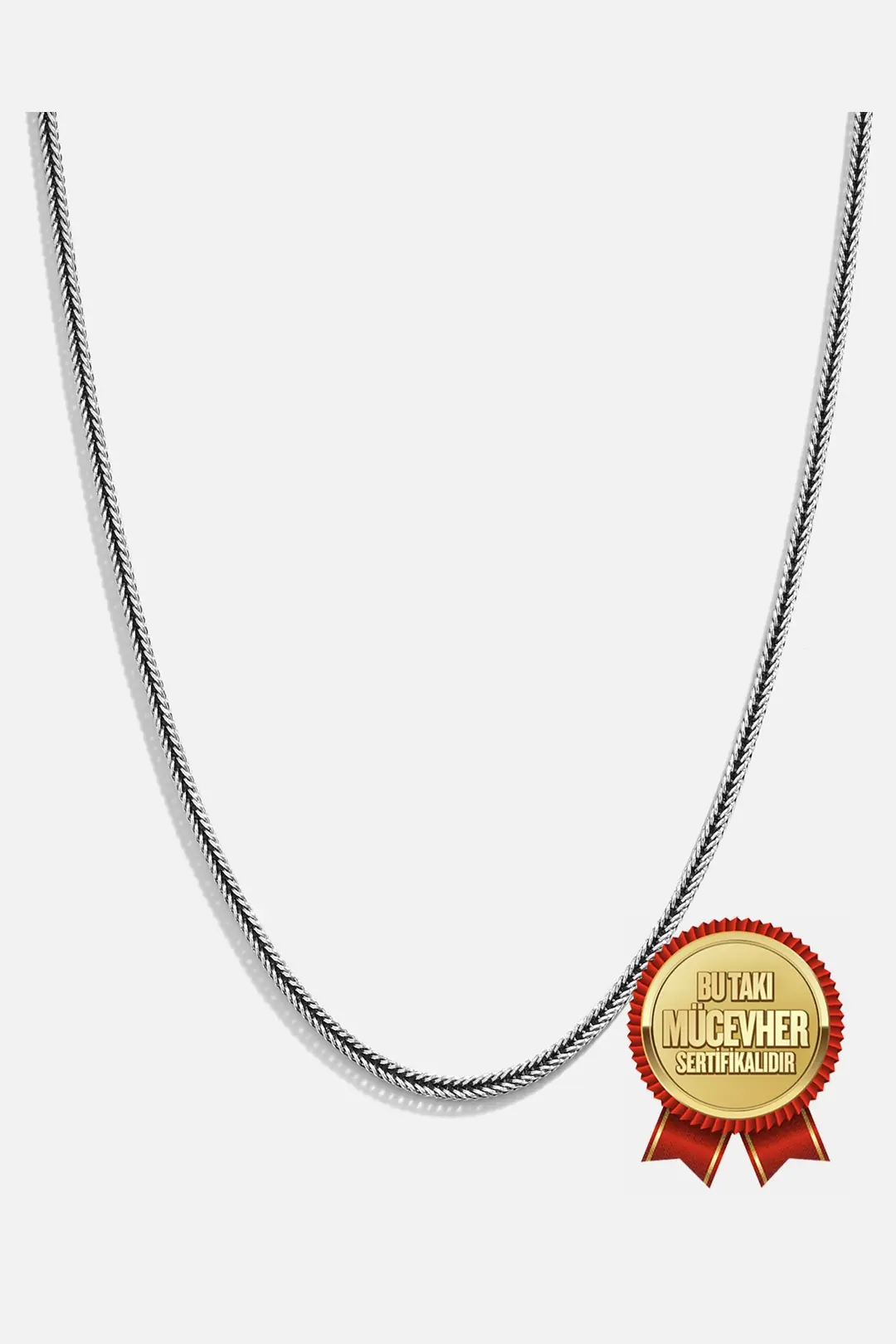 Silver Woven Men's Chain