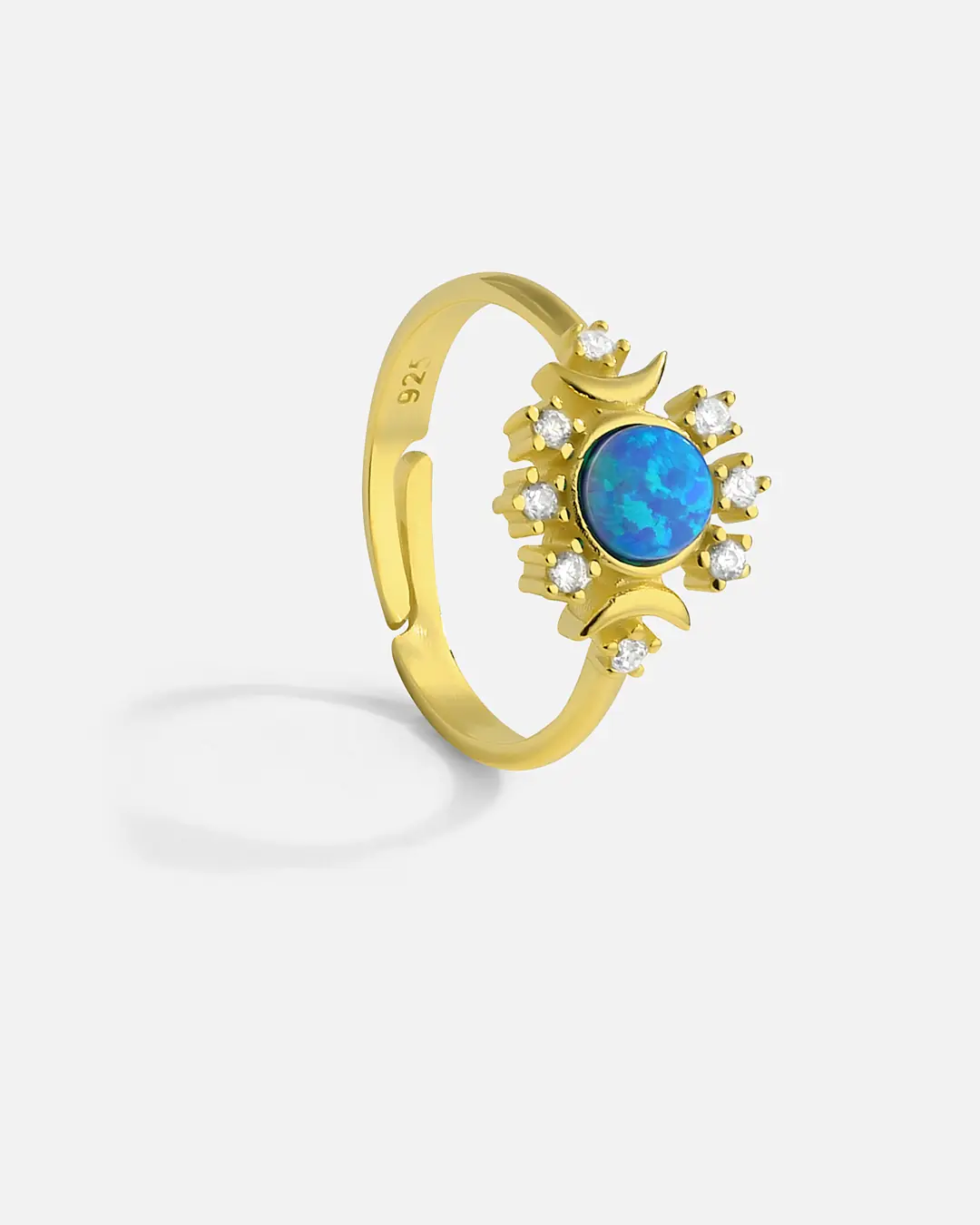 Opal Stone-set Silver Ring