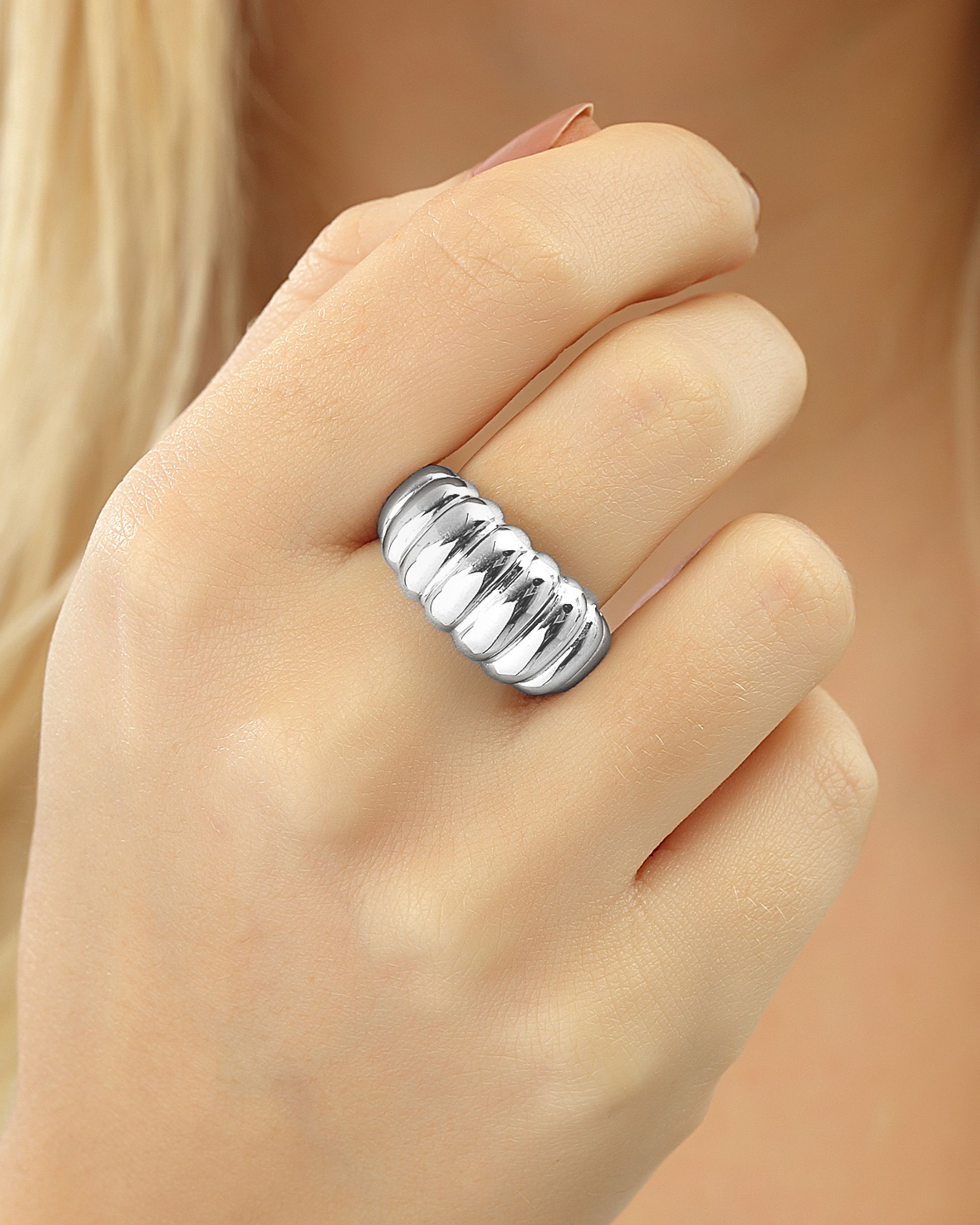 Silver Slice Ring