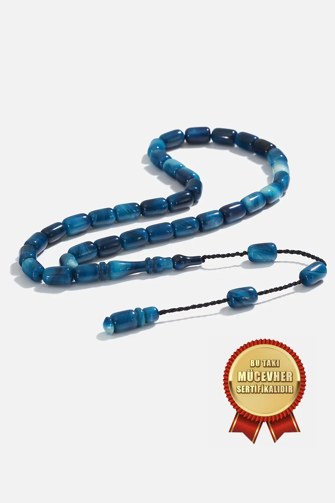 Katalin Stone-set Capsule Bead Prayer Beads