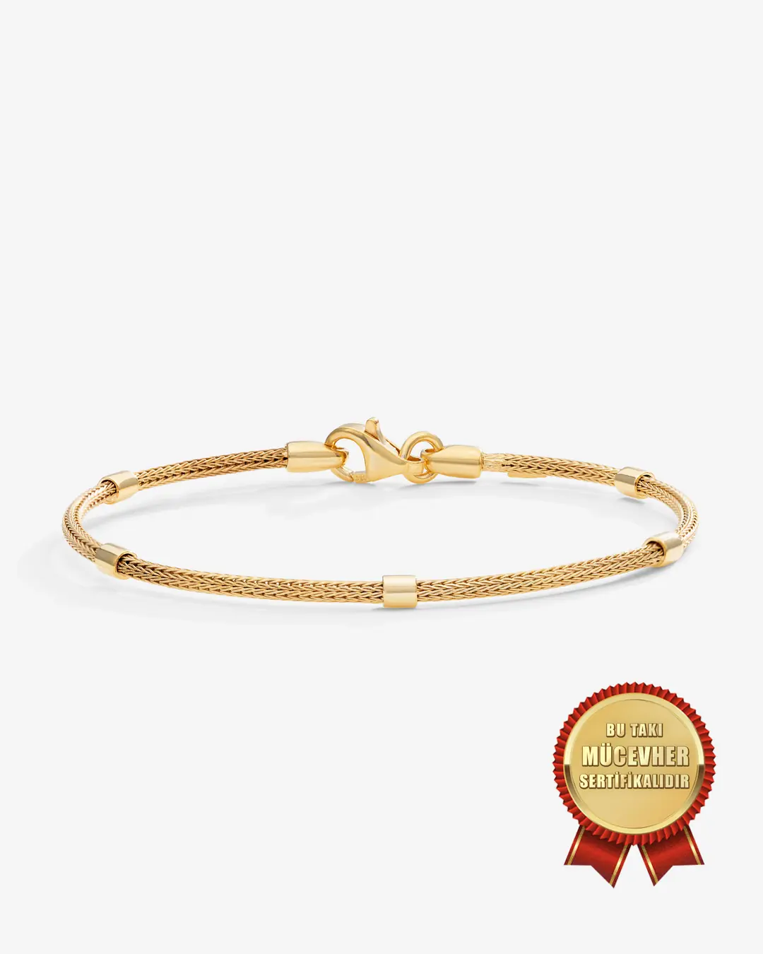 Mikron Gold Plated 925 K Silver Italian Argento Milano Mesh Bangle