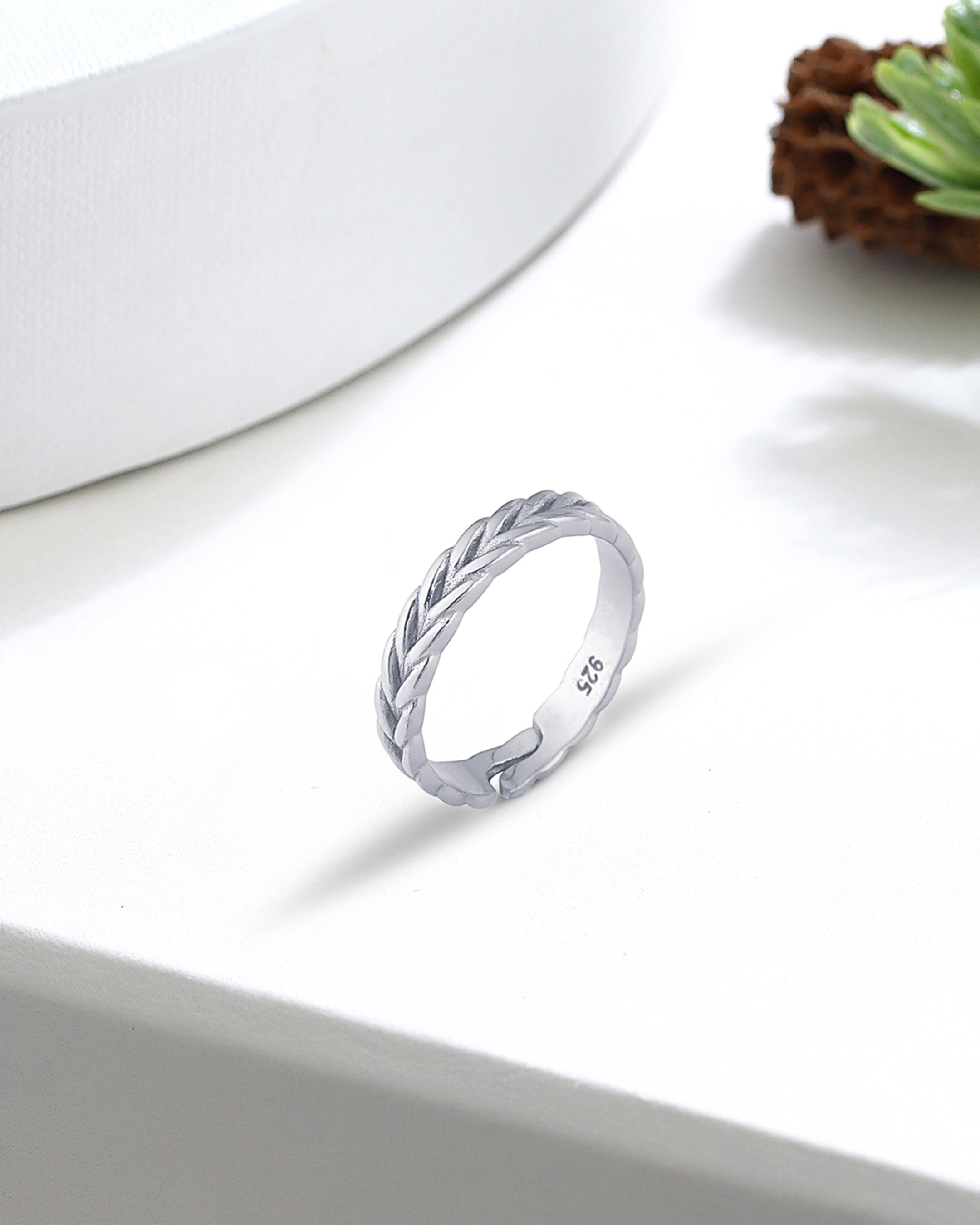 Knitted Silver Ring
