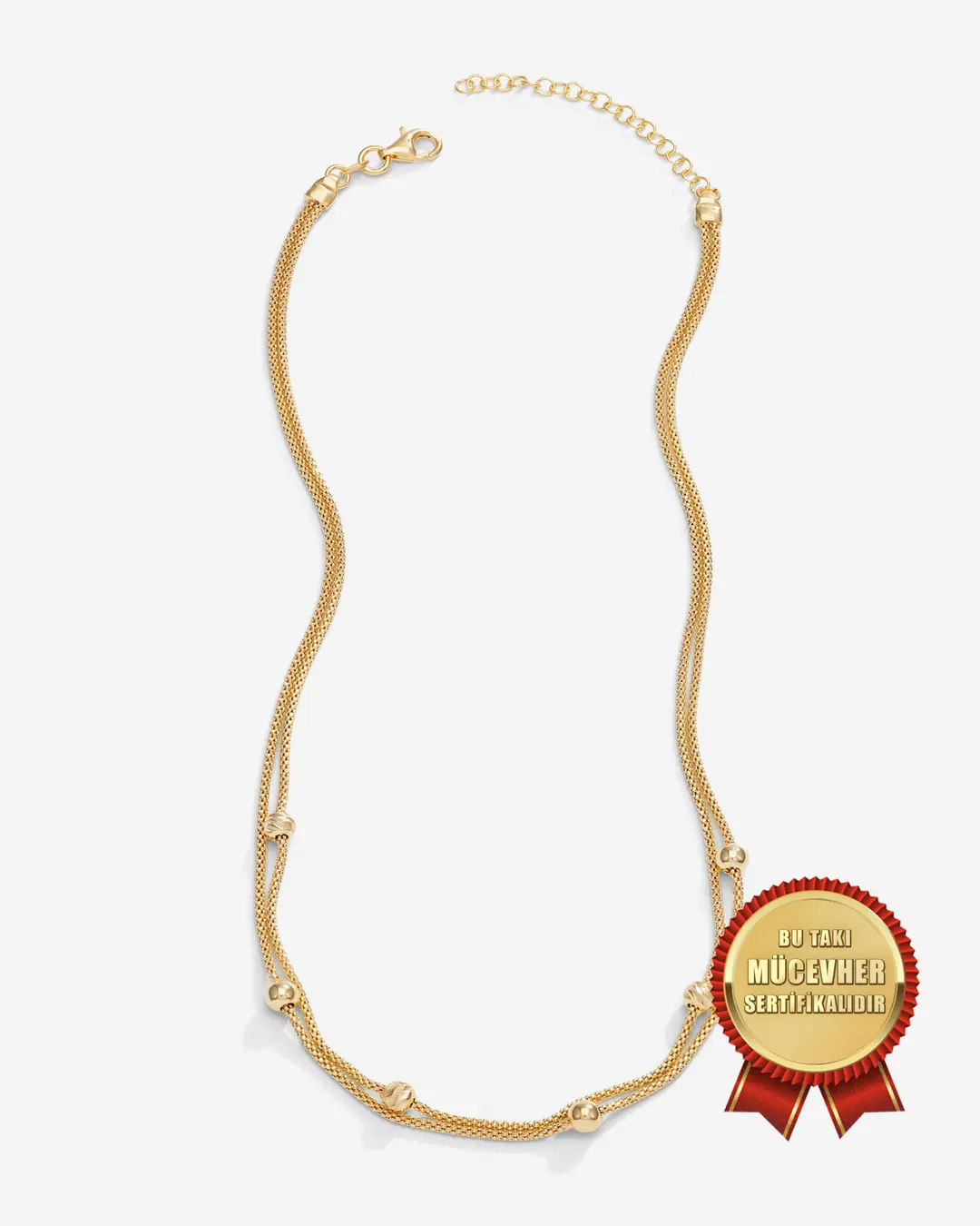 Mikron Gold Plated 925 K Silver Italian Argento Milano Dorica Necklace