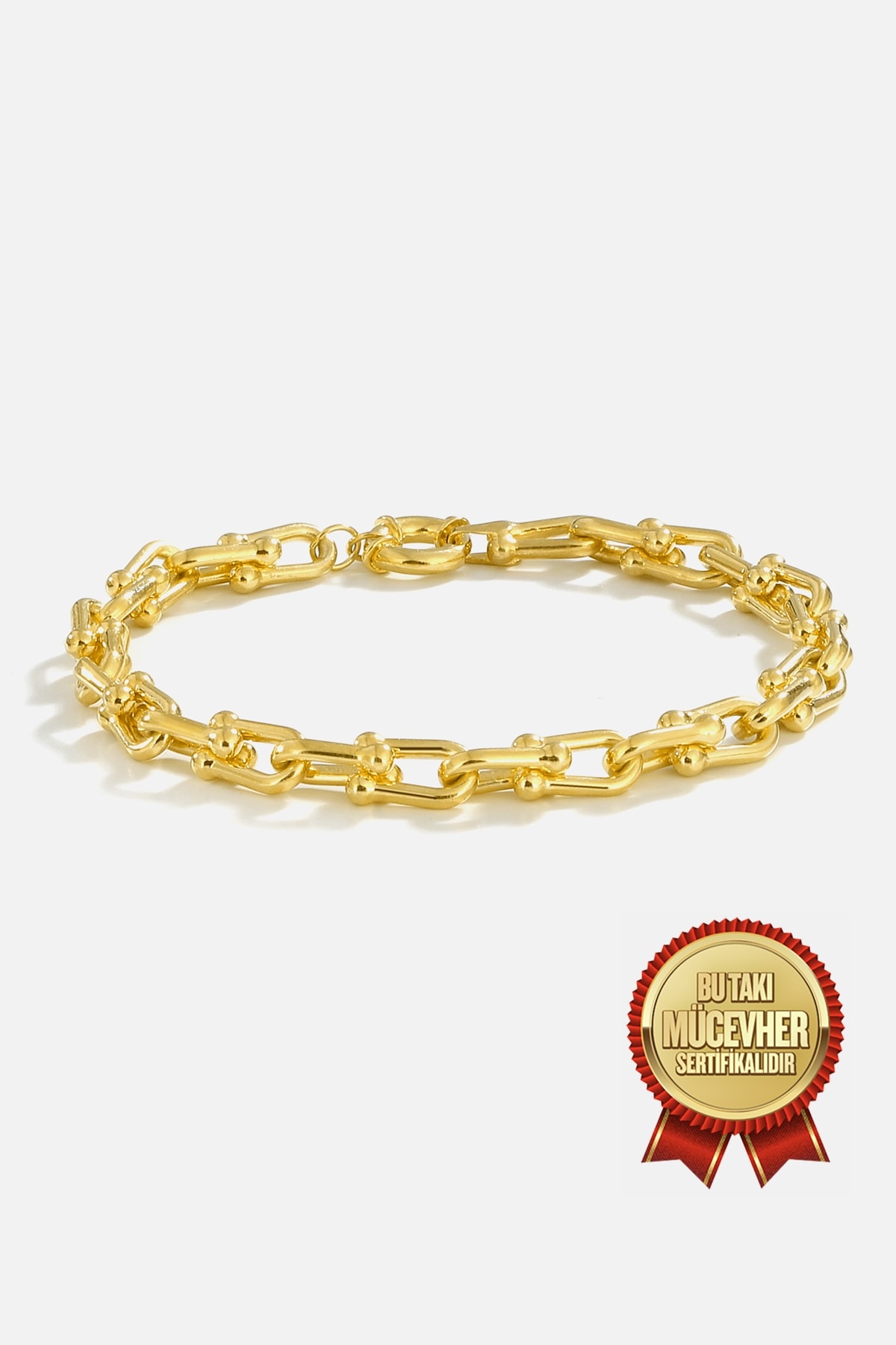 Mikron Altın Kaplama Gümüş Tify Bileklik