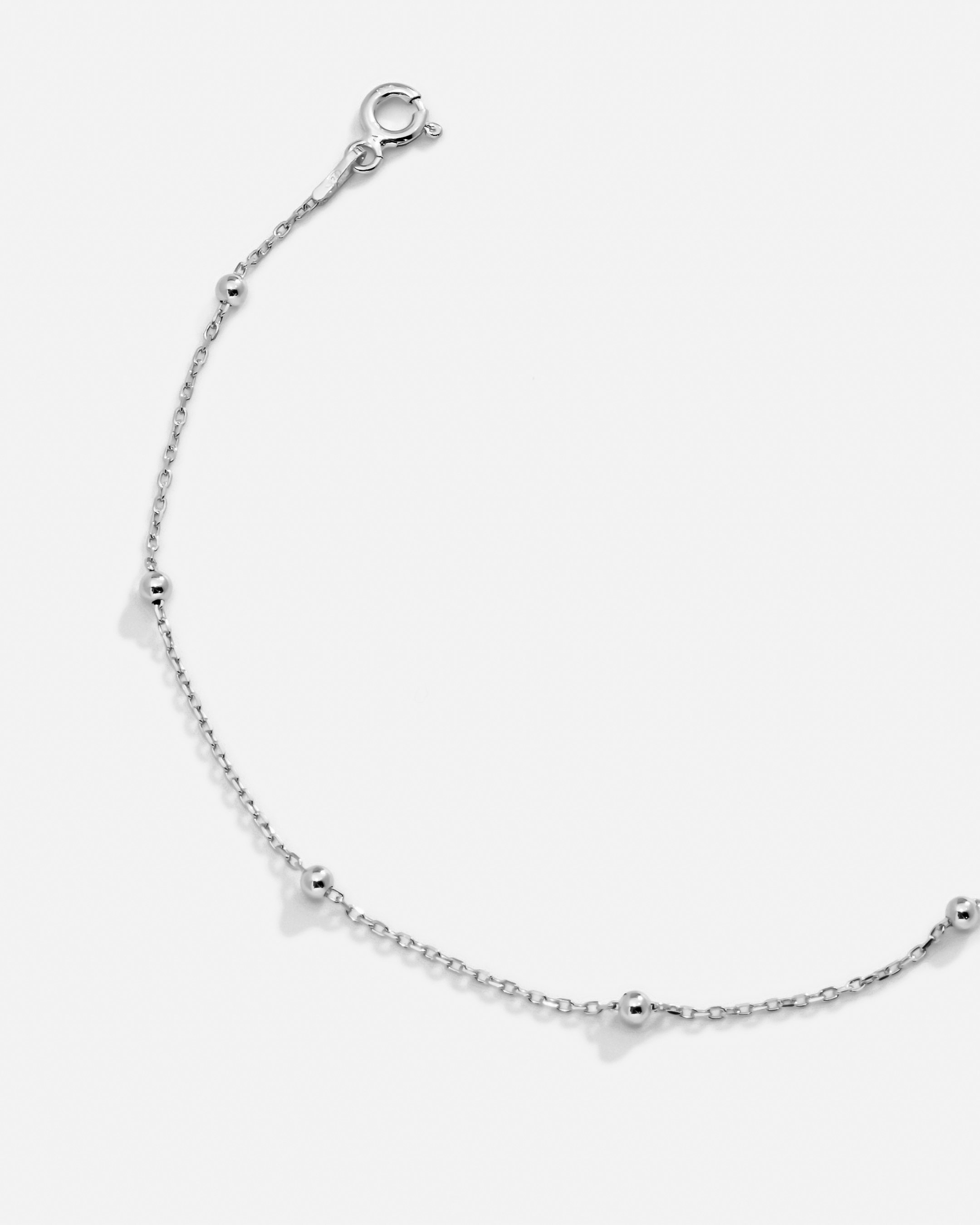 Bracelet en vrac d'argent - Or blanc