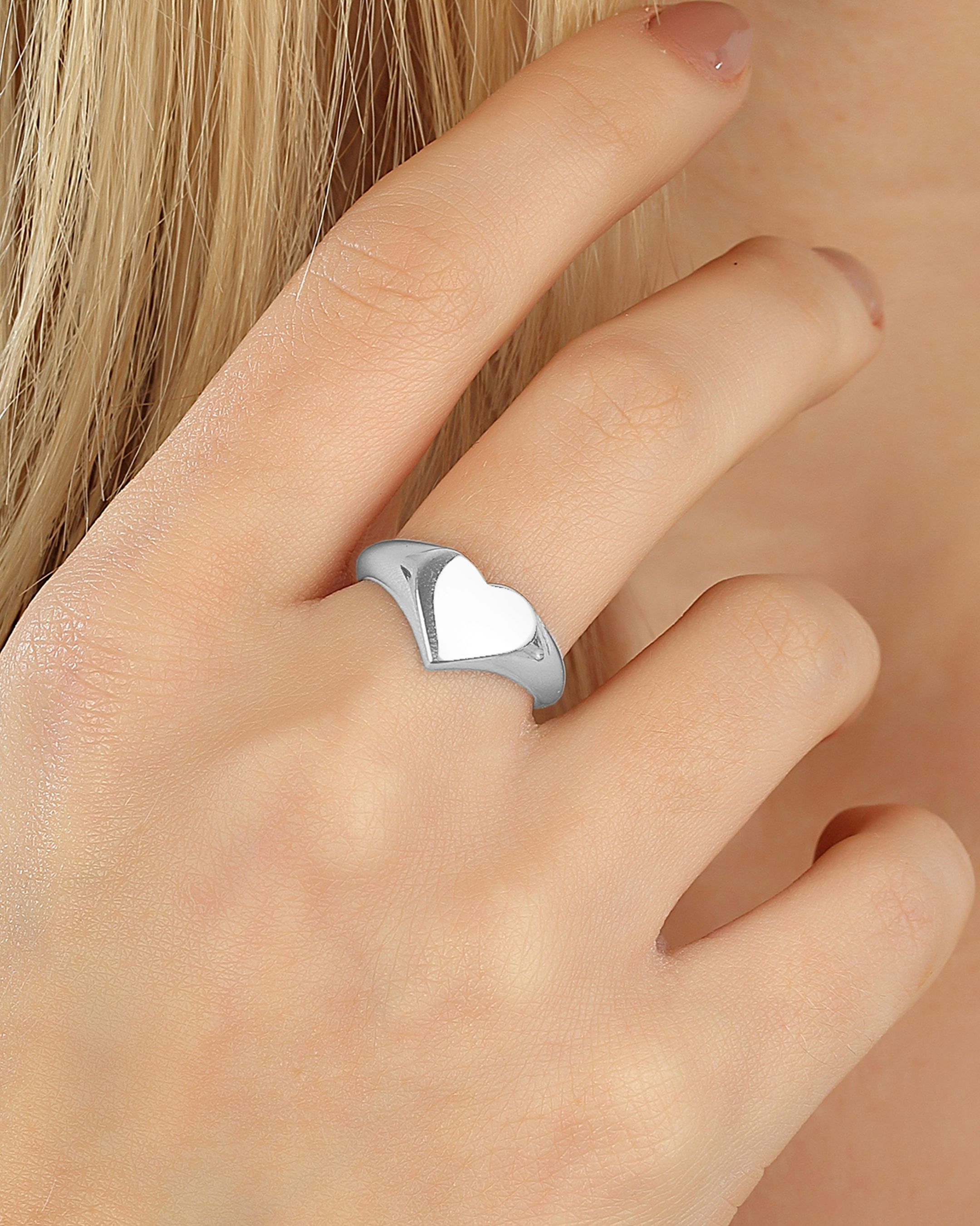 Silver Heart Ring