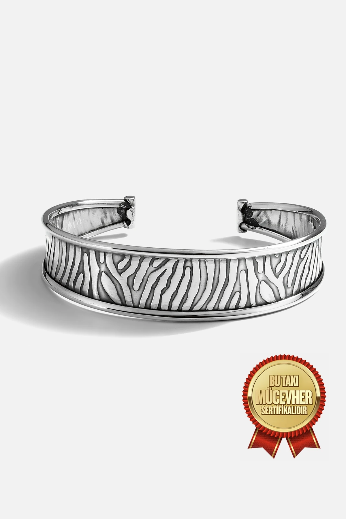 Gümüş Ağaç Kavuğu Erkek Bilekliği - Erkek