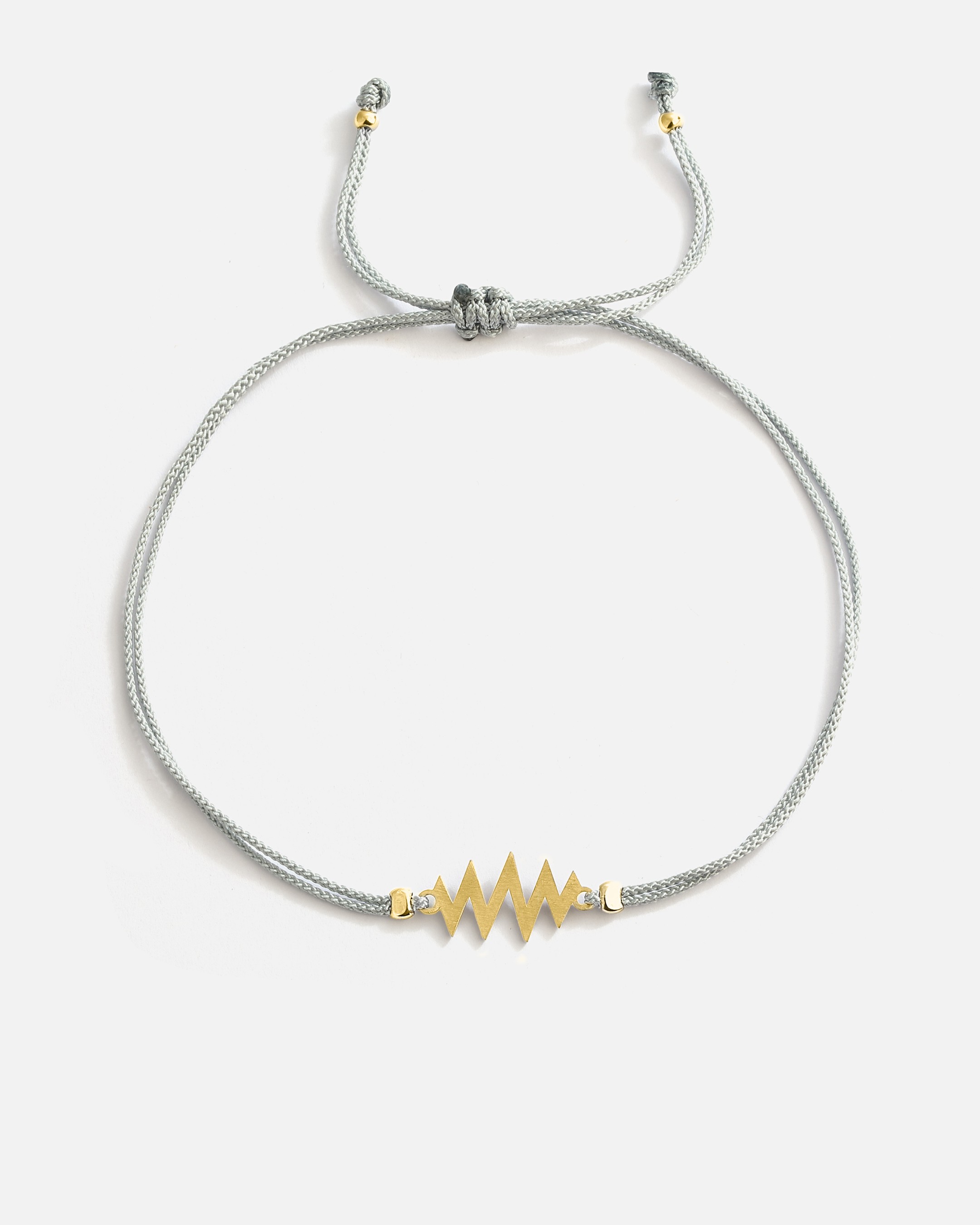 Silver Rhythm Bracelet with Drawstring - Gold