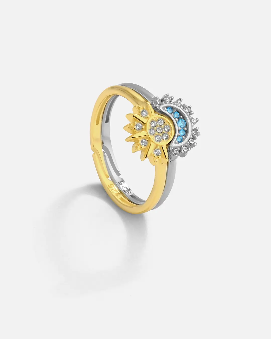 Design Double Silver Ring