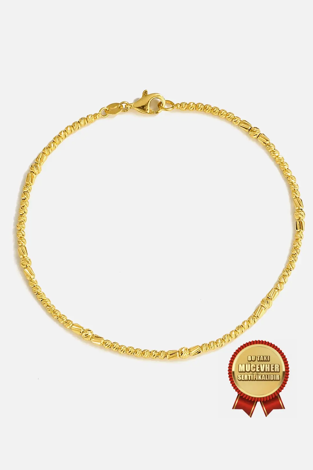 Mikron Gold Plated 925 K Silver Dorica Bracelet