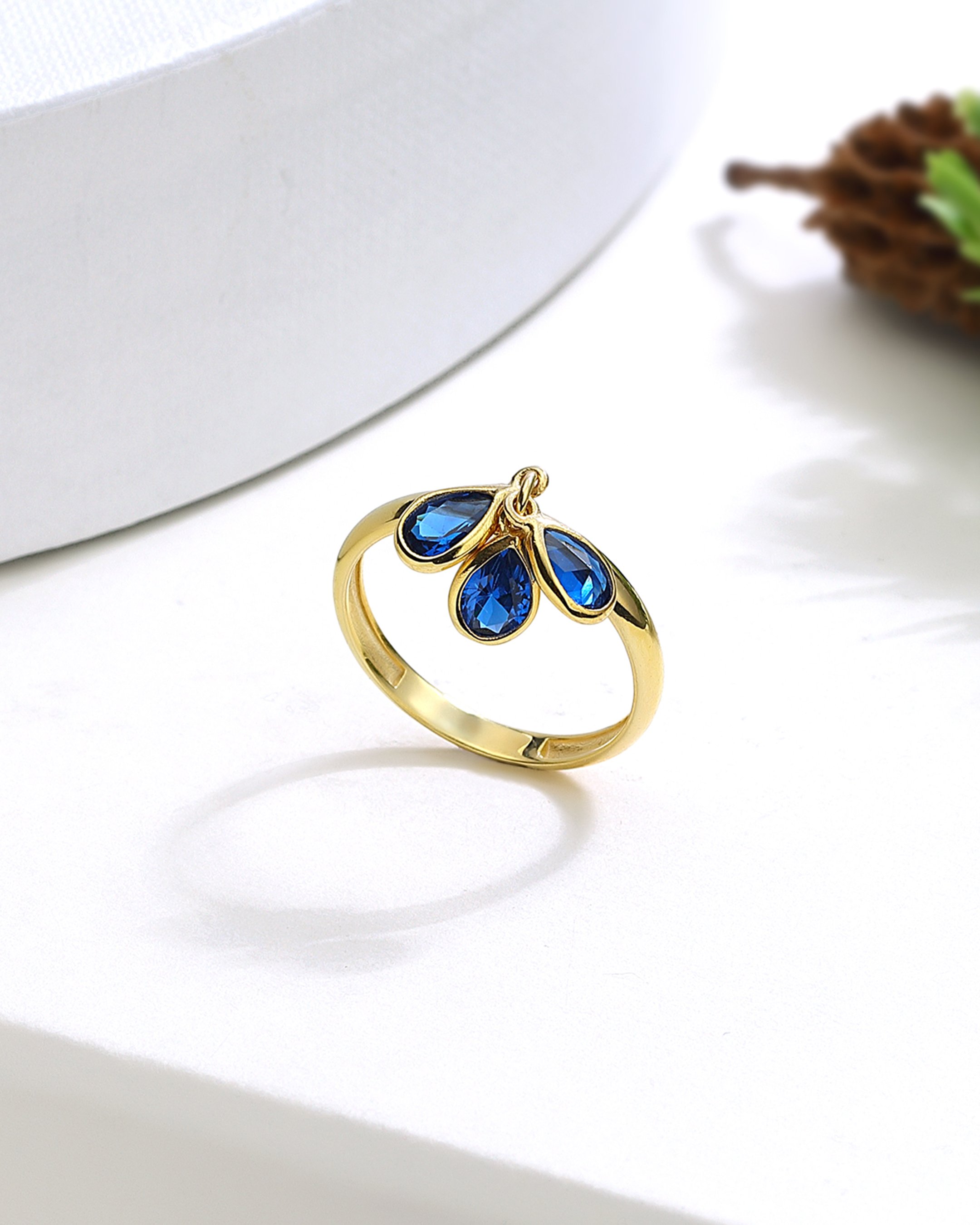 Silver Ring with Sapphire Stone