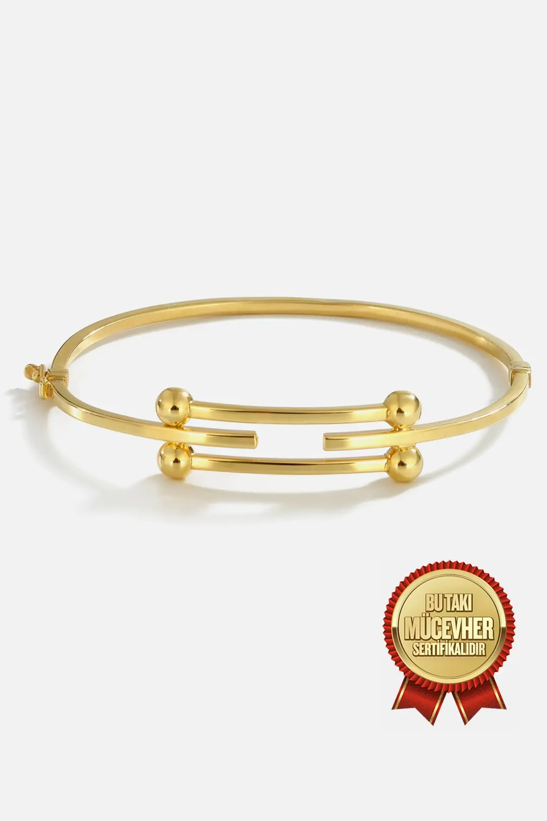 Mikron Gold Plated Silver Cuff