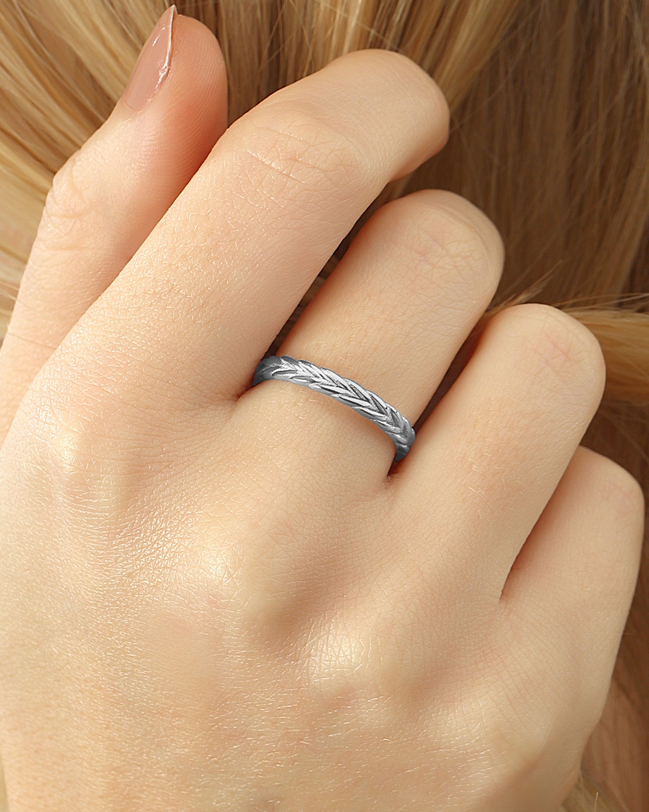 Knitted Silver Ring
