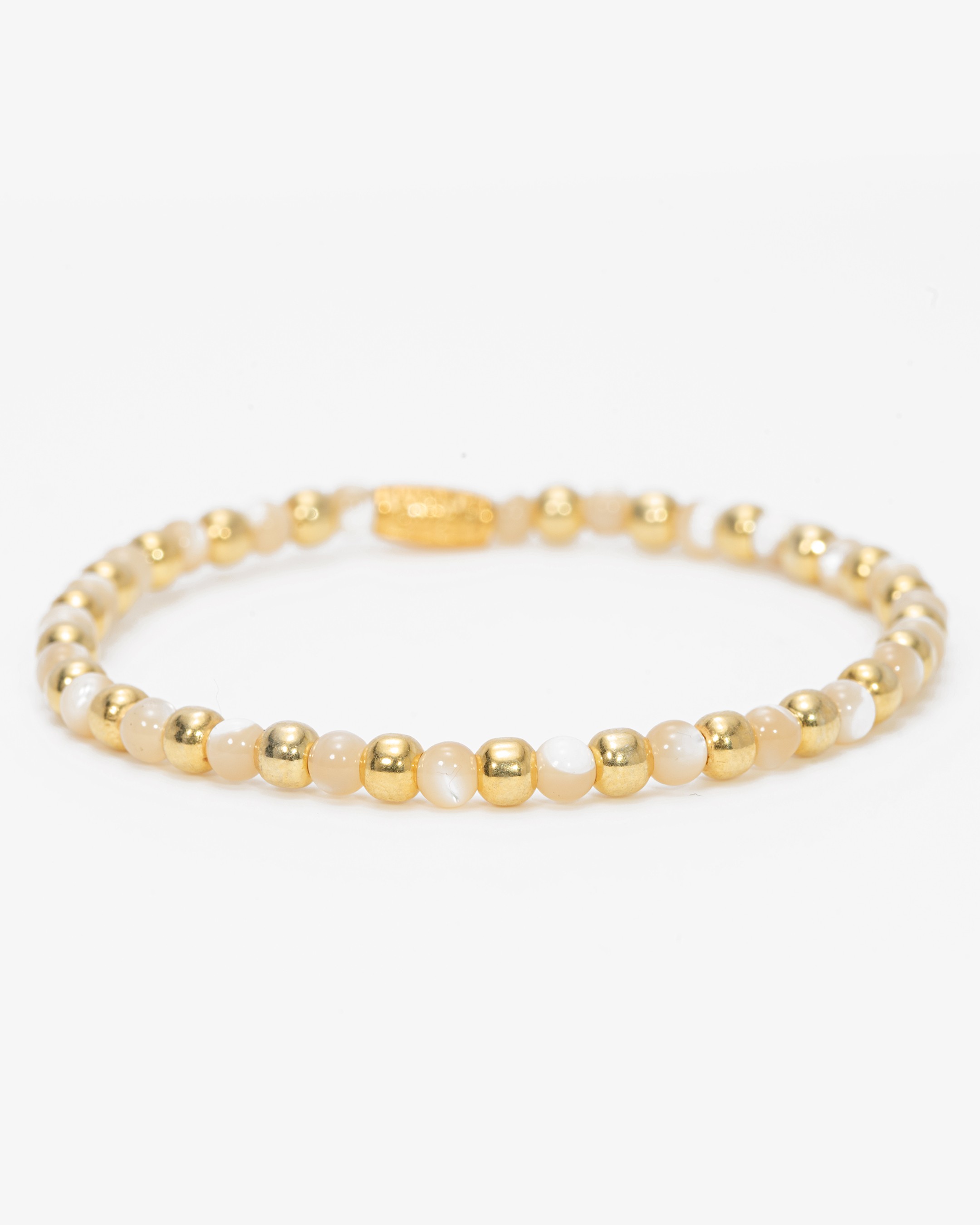 13.4 Carat Mother of Pearl Silver Bracelet - Gold