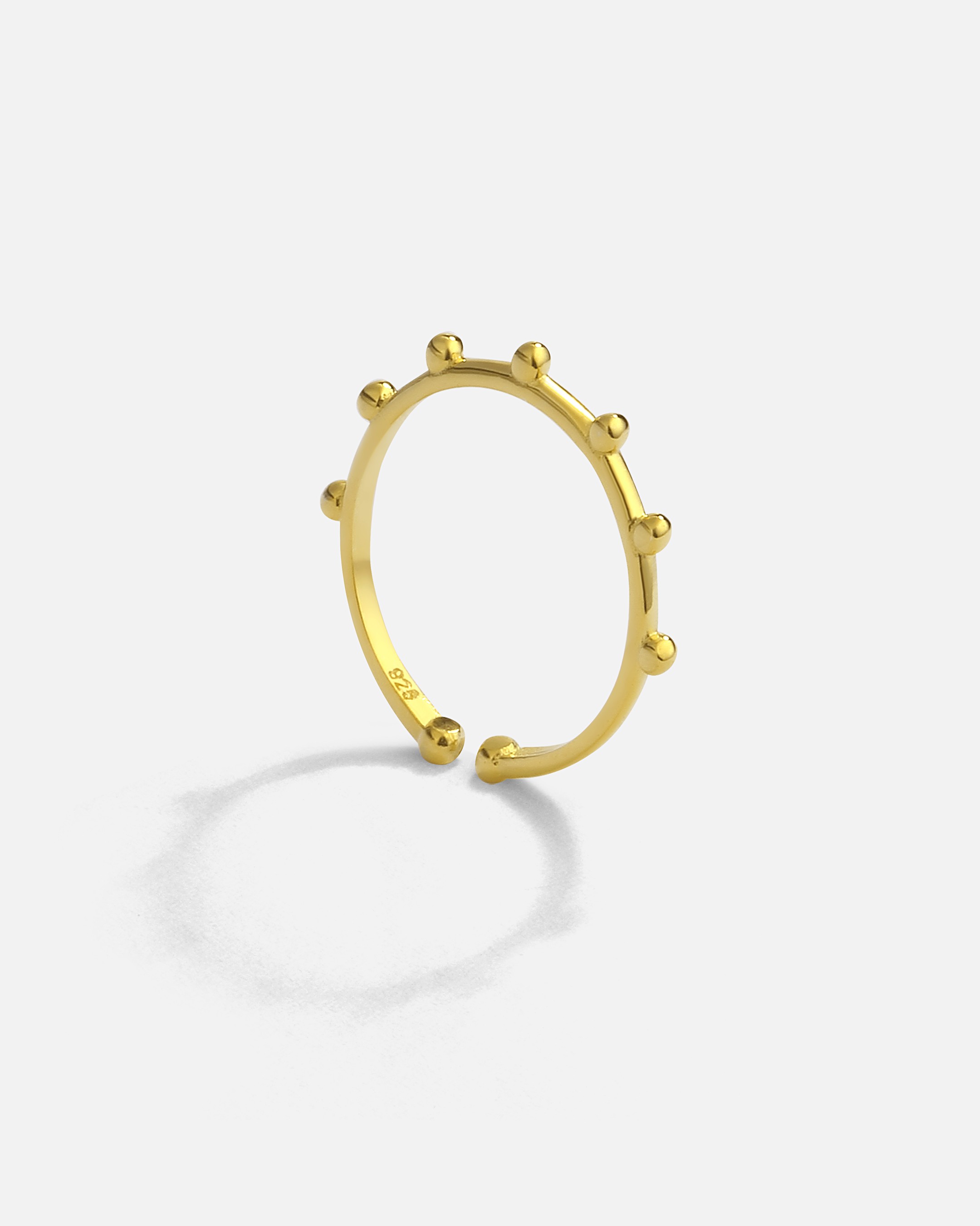 Design Silver Ring - Gold