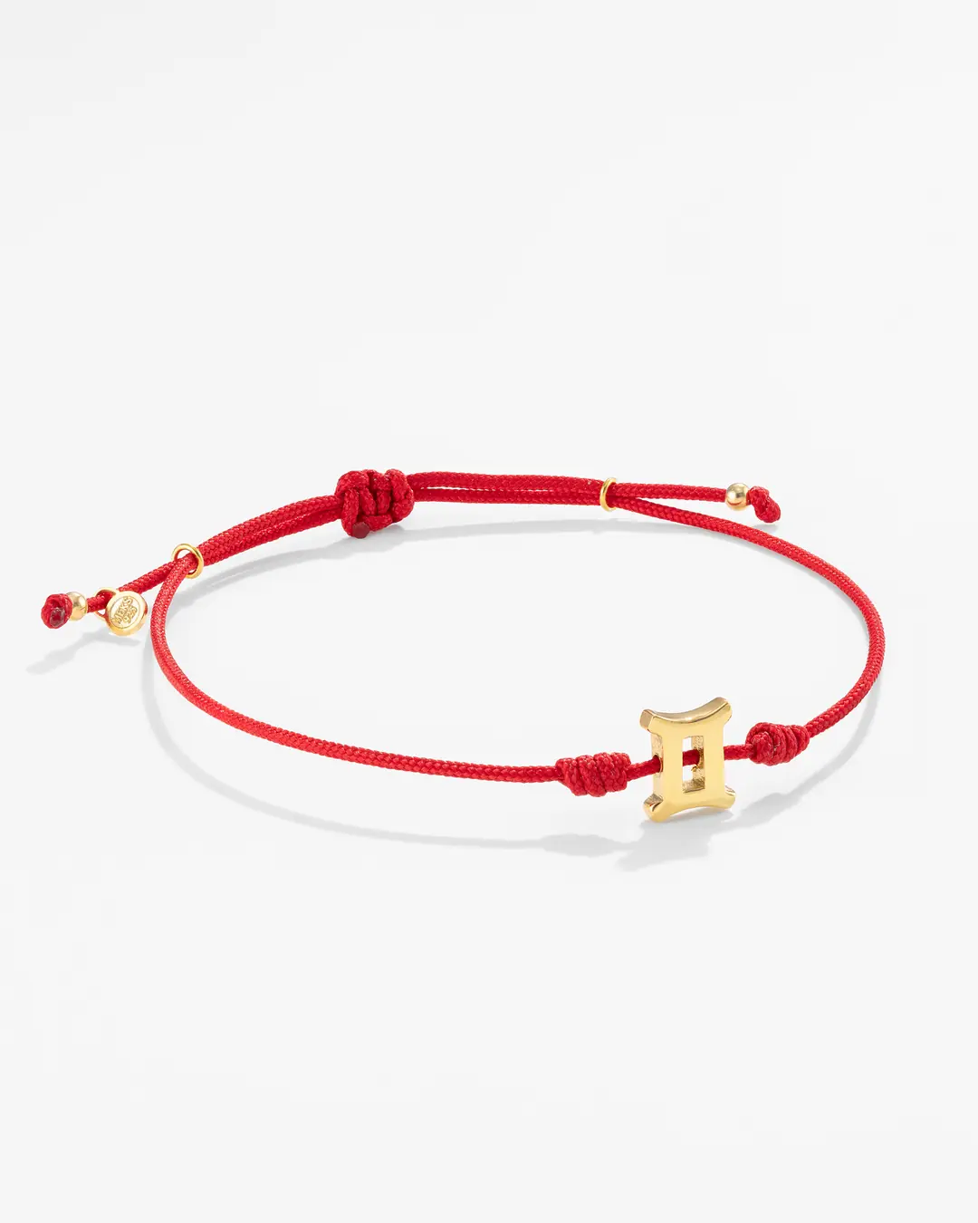 Silver İkizler Burcu Red Bracelet