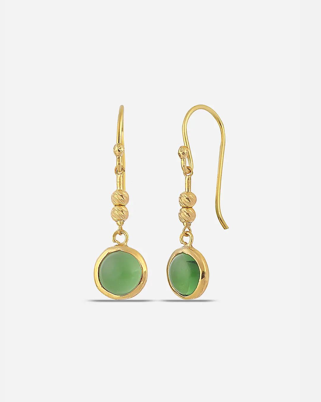 Yeşim Stone Silver Earrings