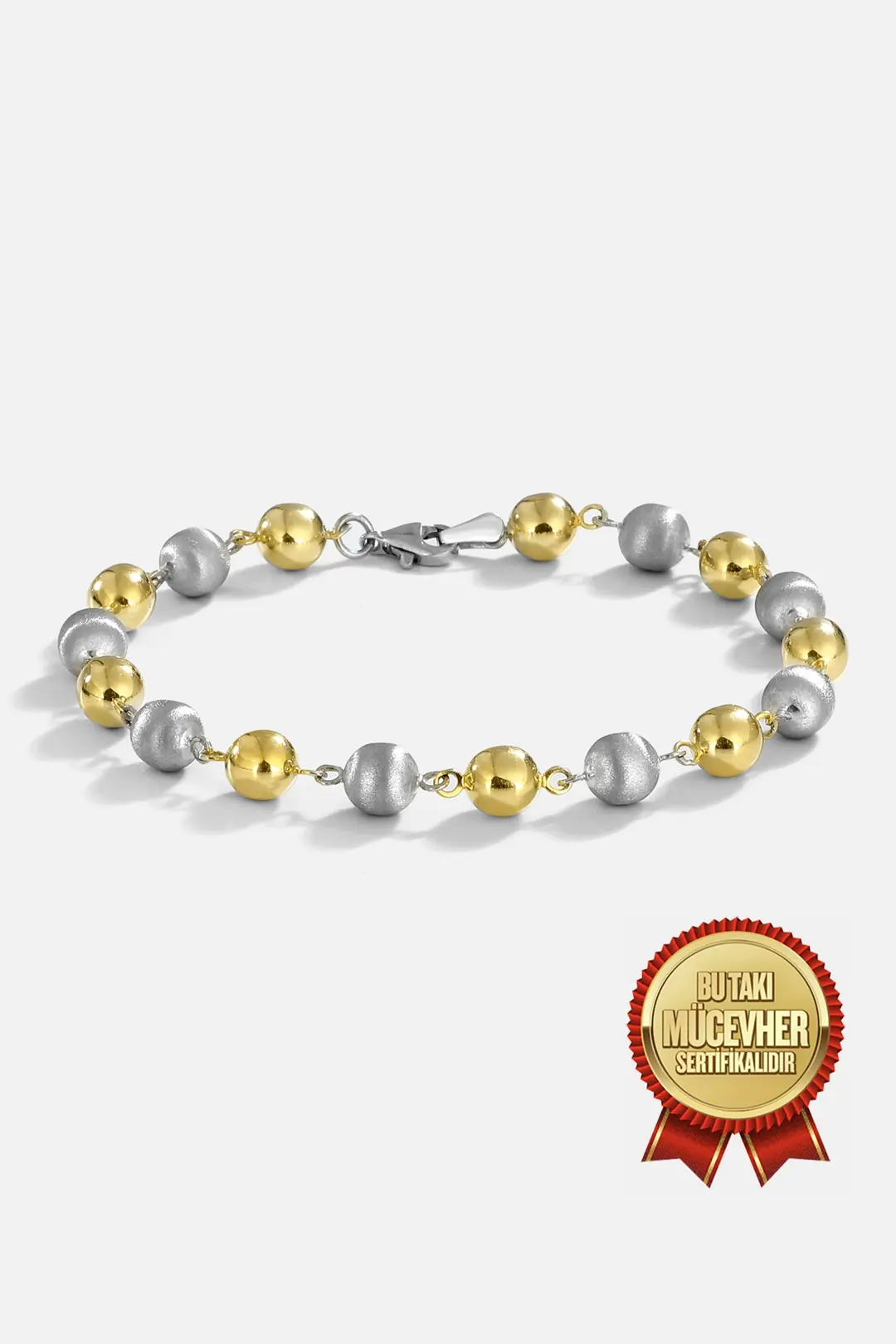 Mikron Gold Plated Silver Top Bracelet
