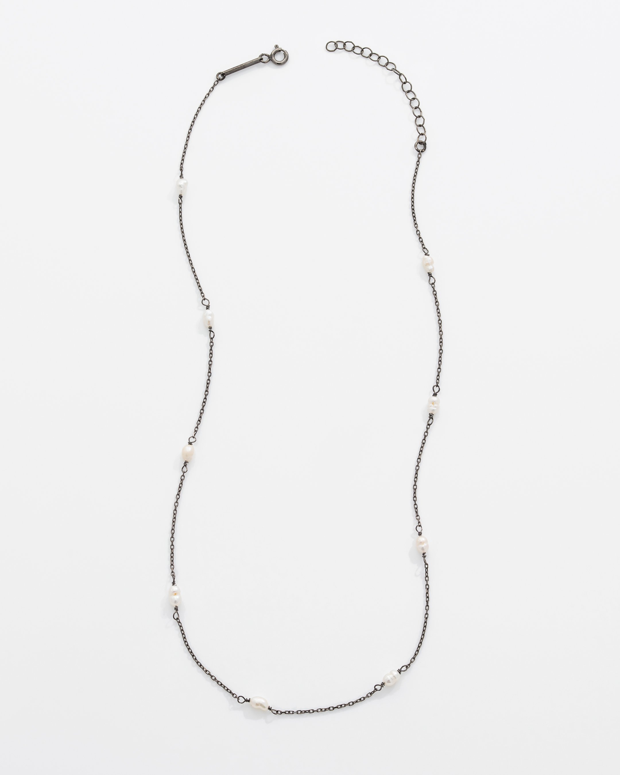 2.8 Collier en argent avec perles naturelles - Siyah Rodaj