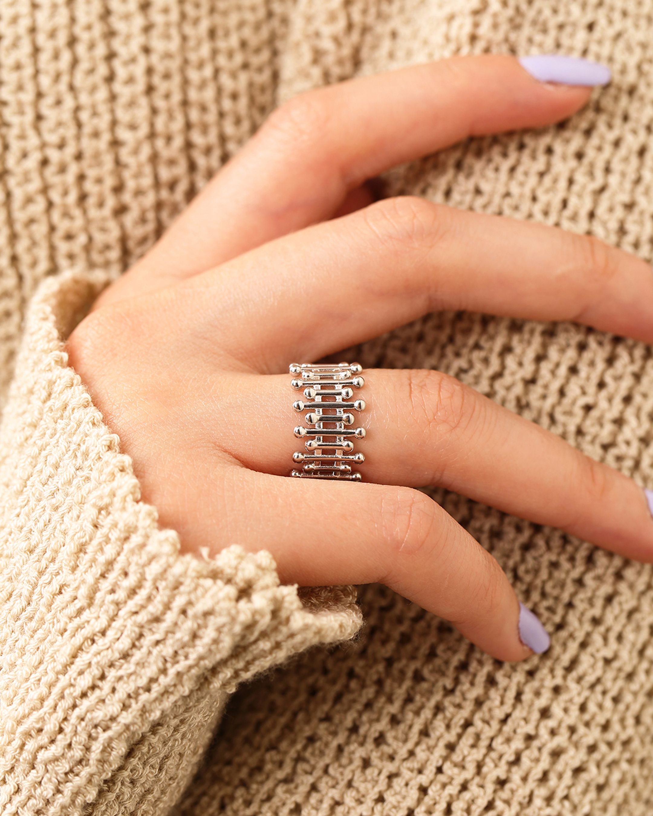 Silver Fence Ring