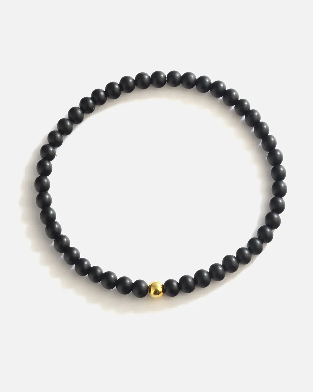 Onyx Stone-set Silver Bracelet