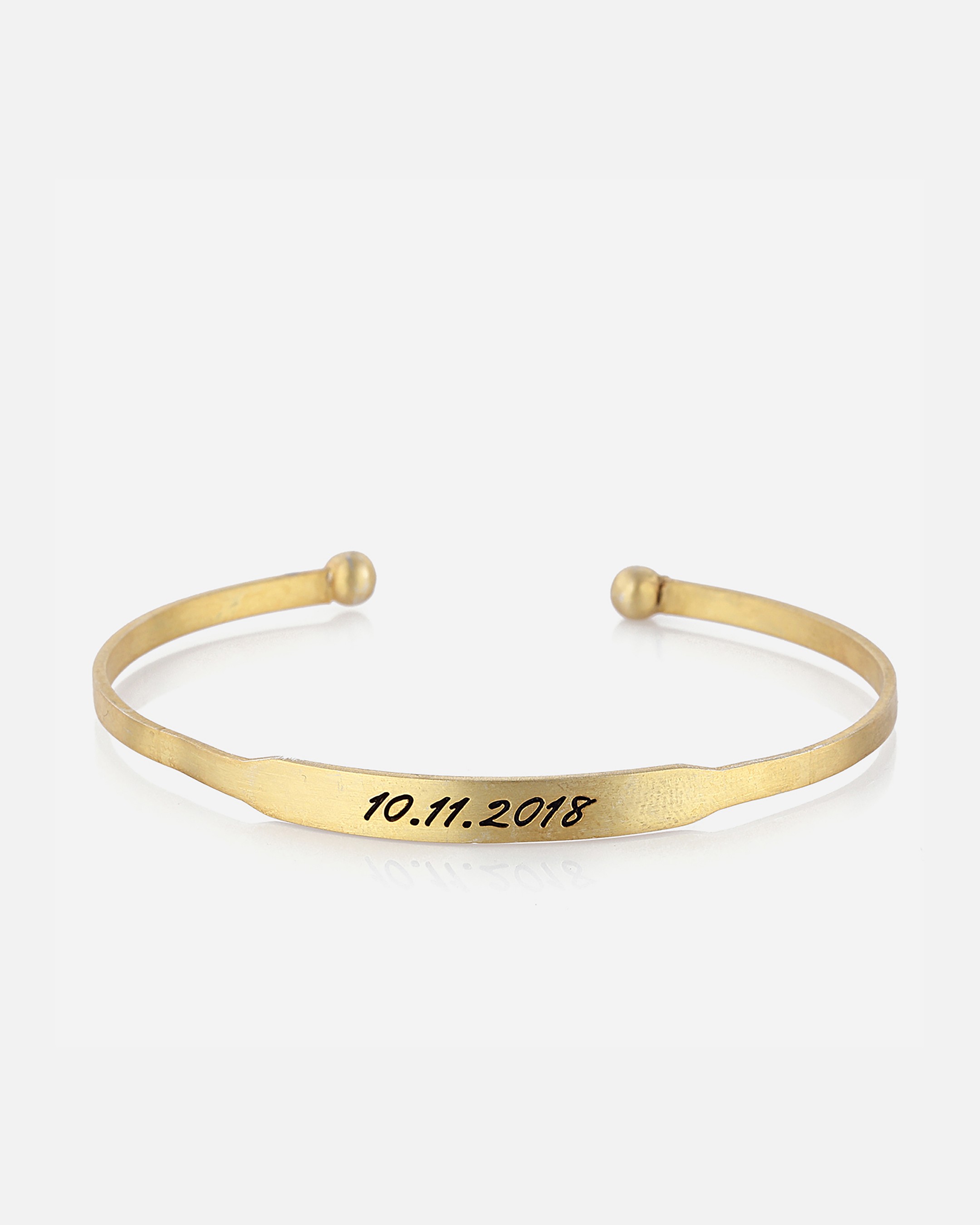 Silver Personalizable Bracelet - Gold