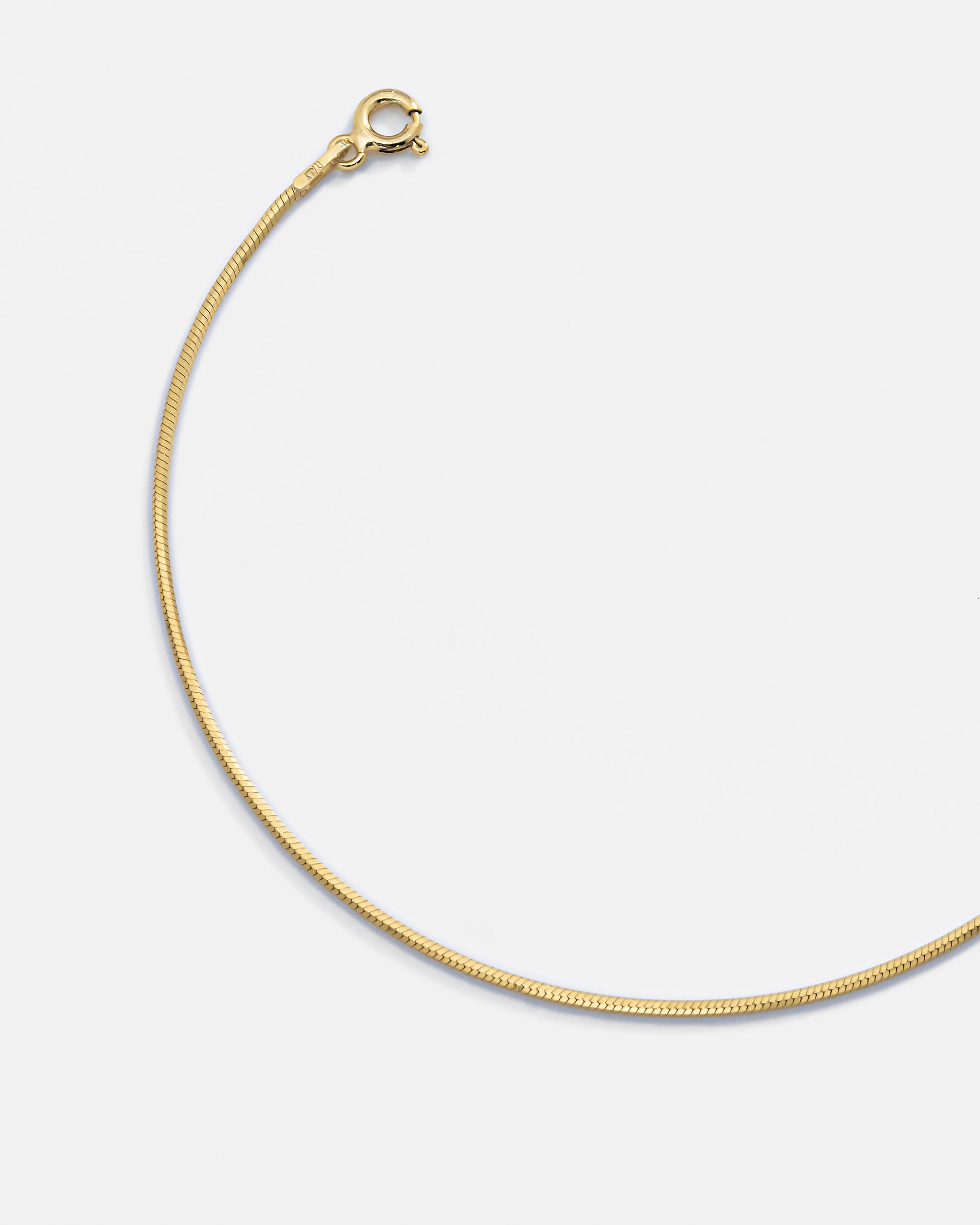 Silver Snake Anklet - Gold