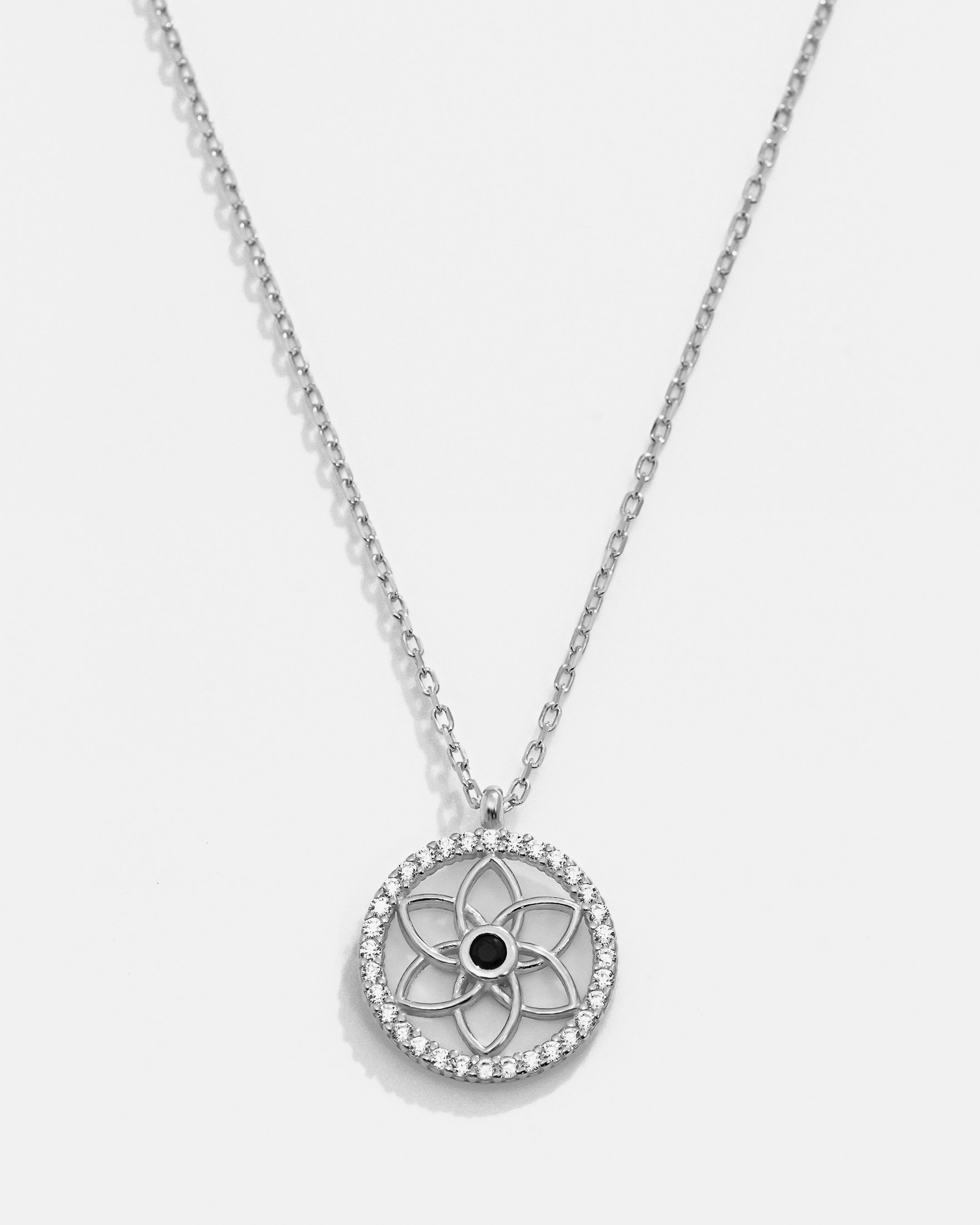 Silver Flower of Life Necklace