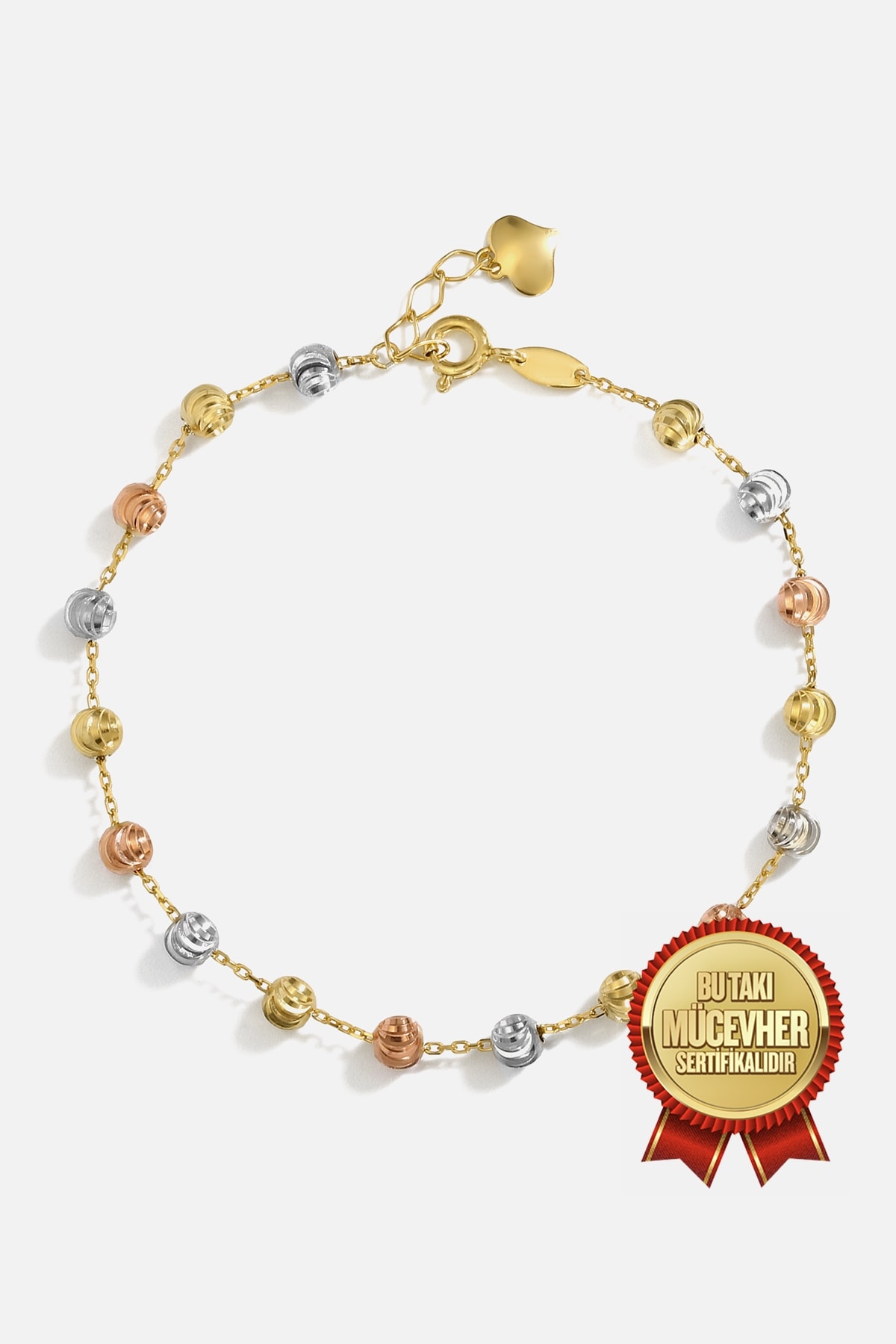 Mikron Altın Kaplama Gümüş Dorika Bileklik