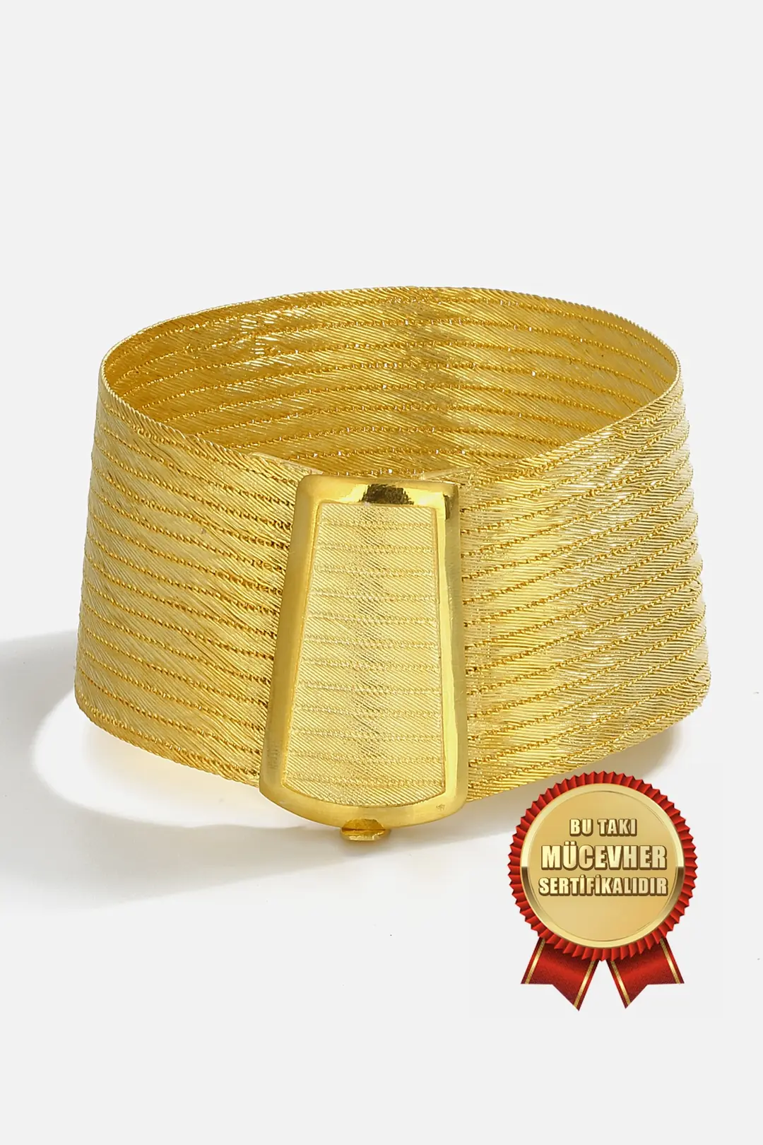 925 K Silver 15 Row Trabzon Hasırı Bracelet