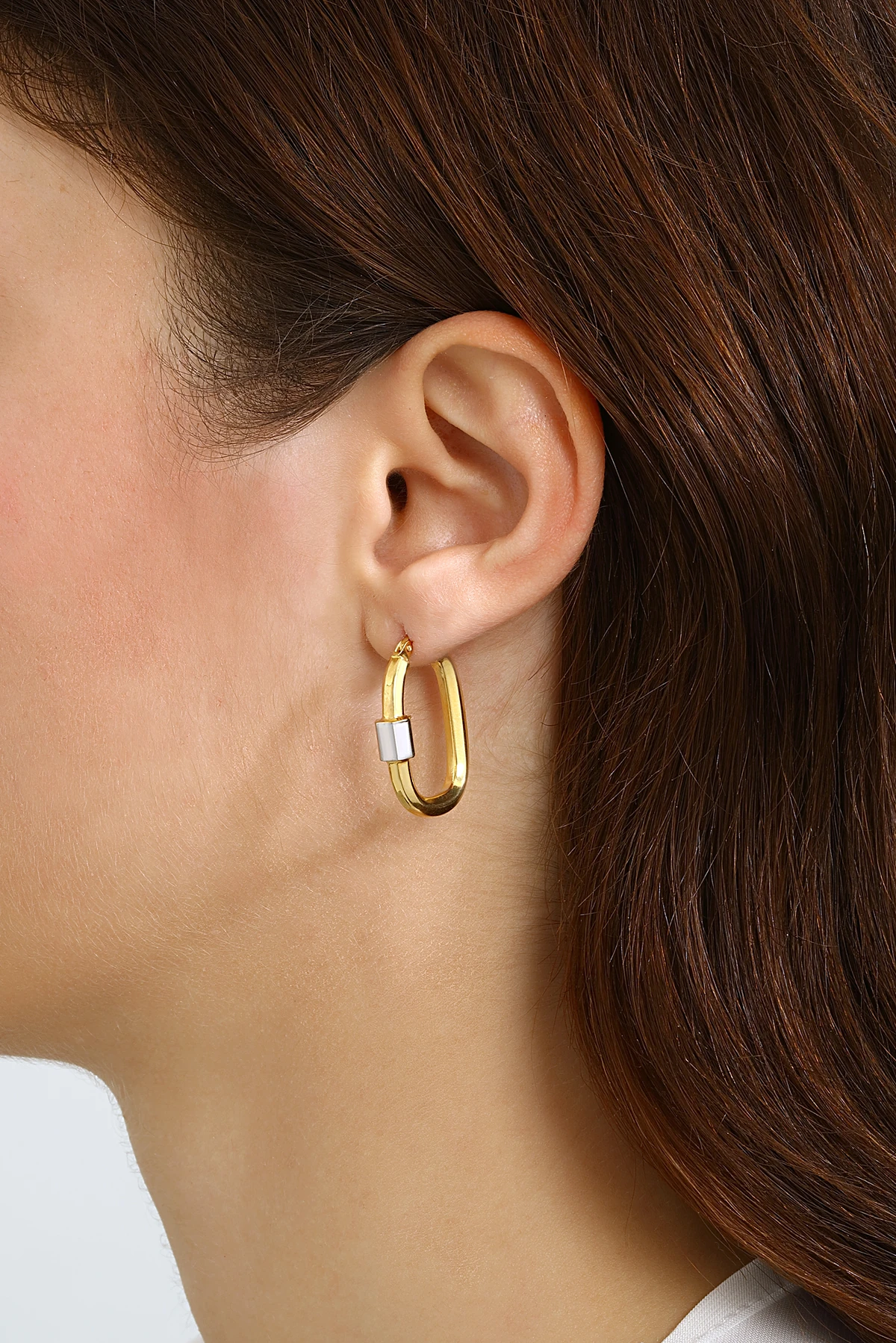 Mikron Altın Kaplama Gümüş Küpe