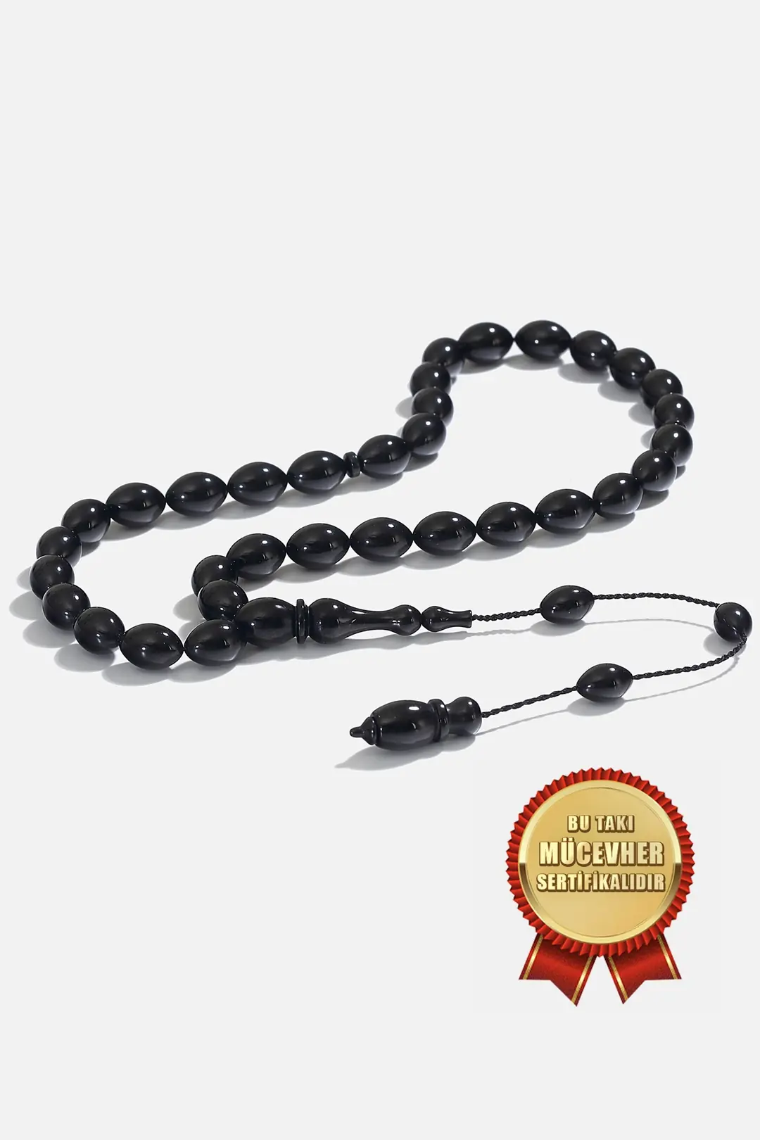 Black Katalin Elips Prayer Beads