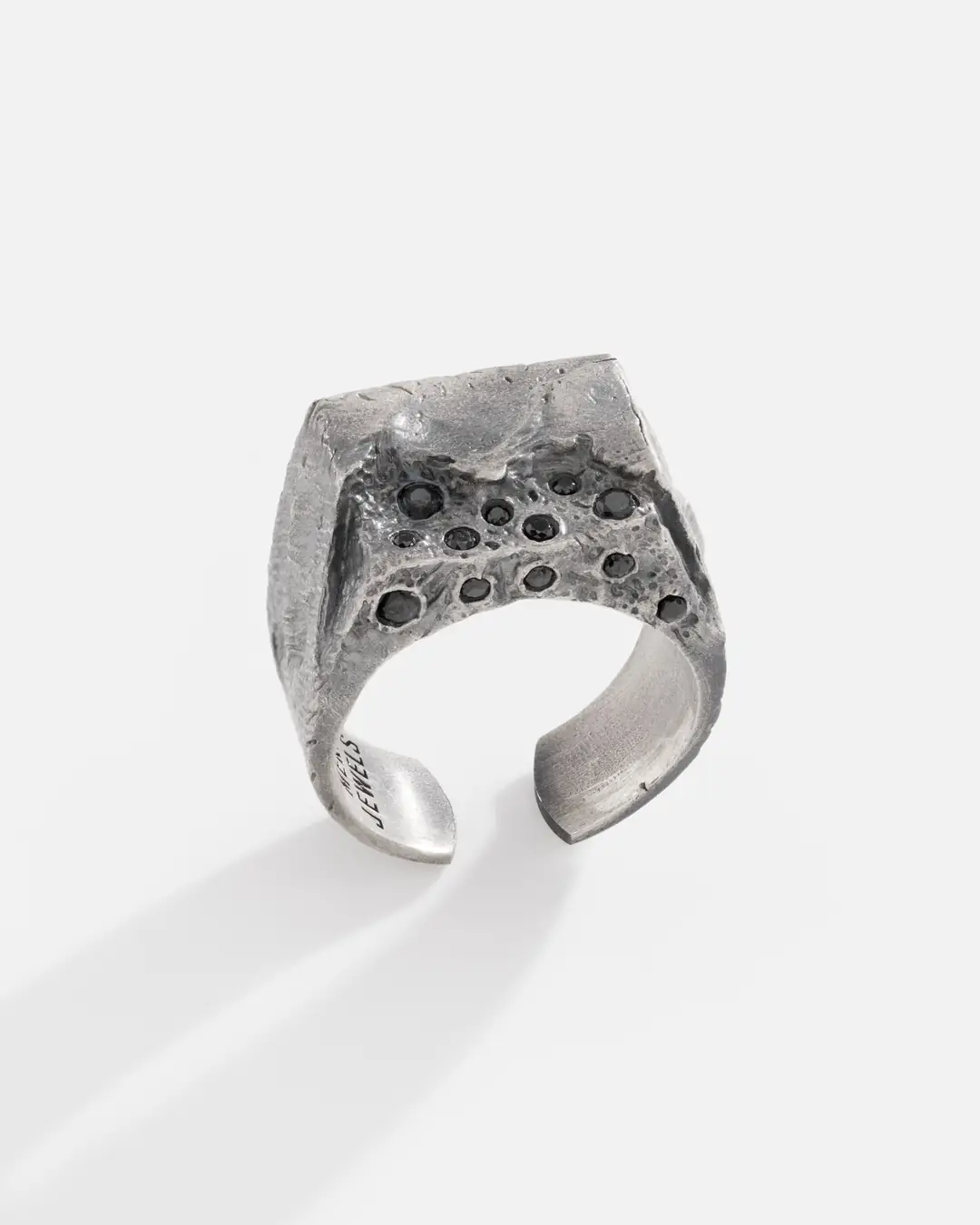 Onyx Stone-set Silver Men's Ring