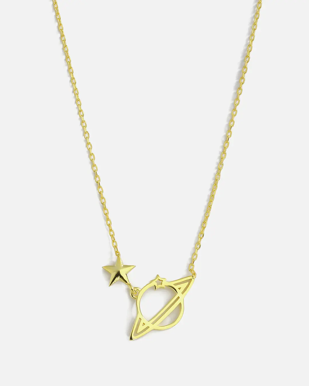 Satürn Silver Necklace