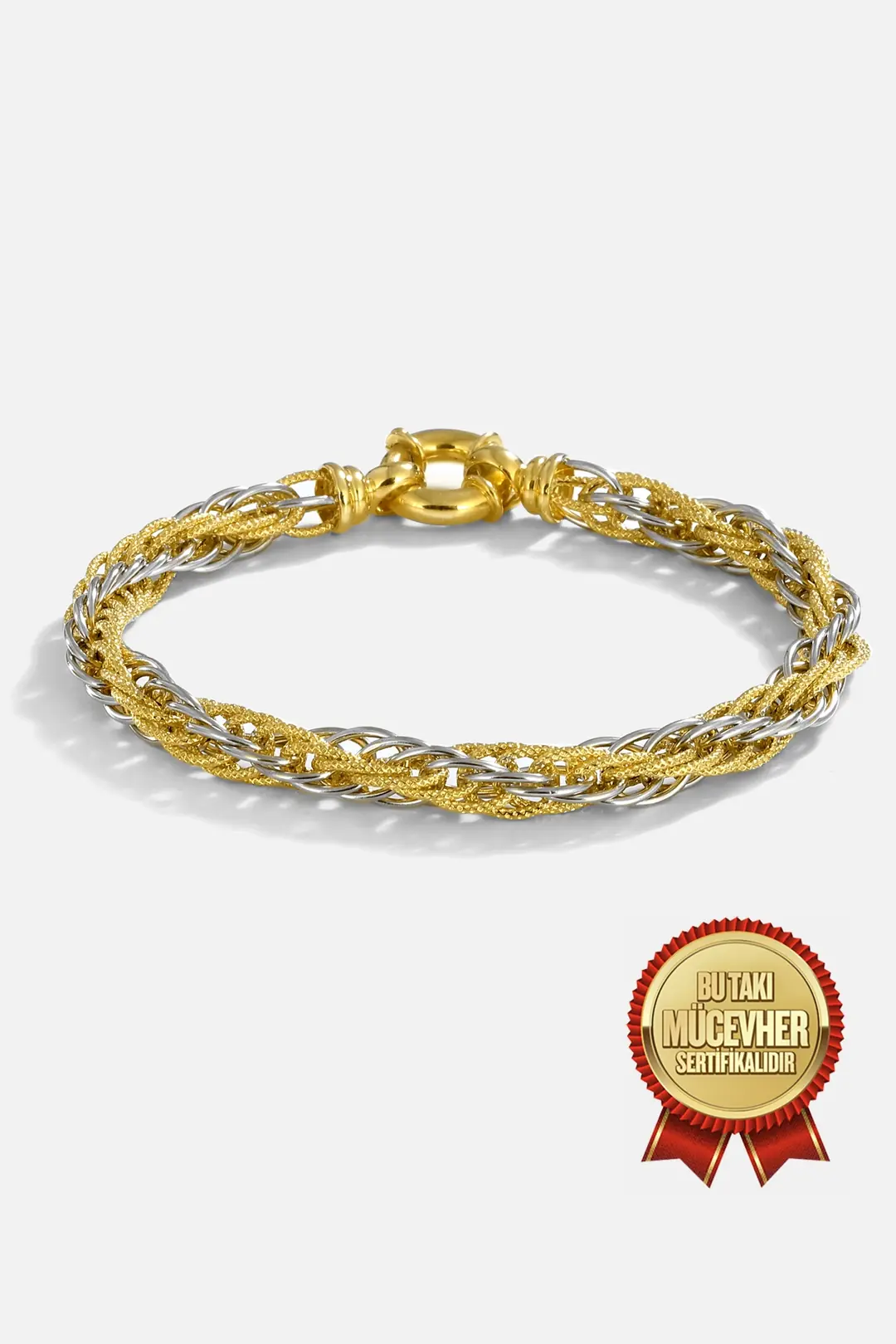 Mikron Gold Plated Silver Halat Chain
