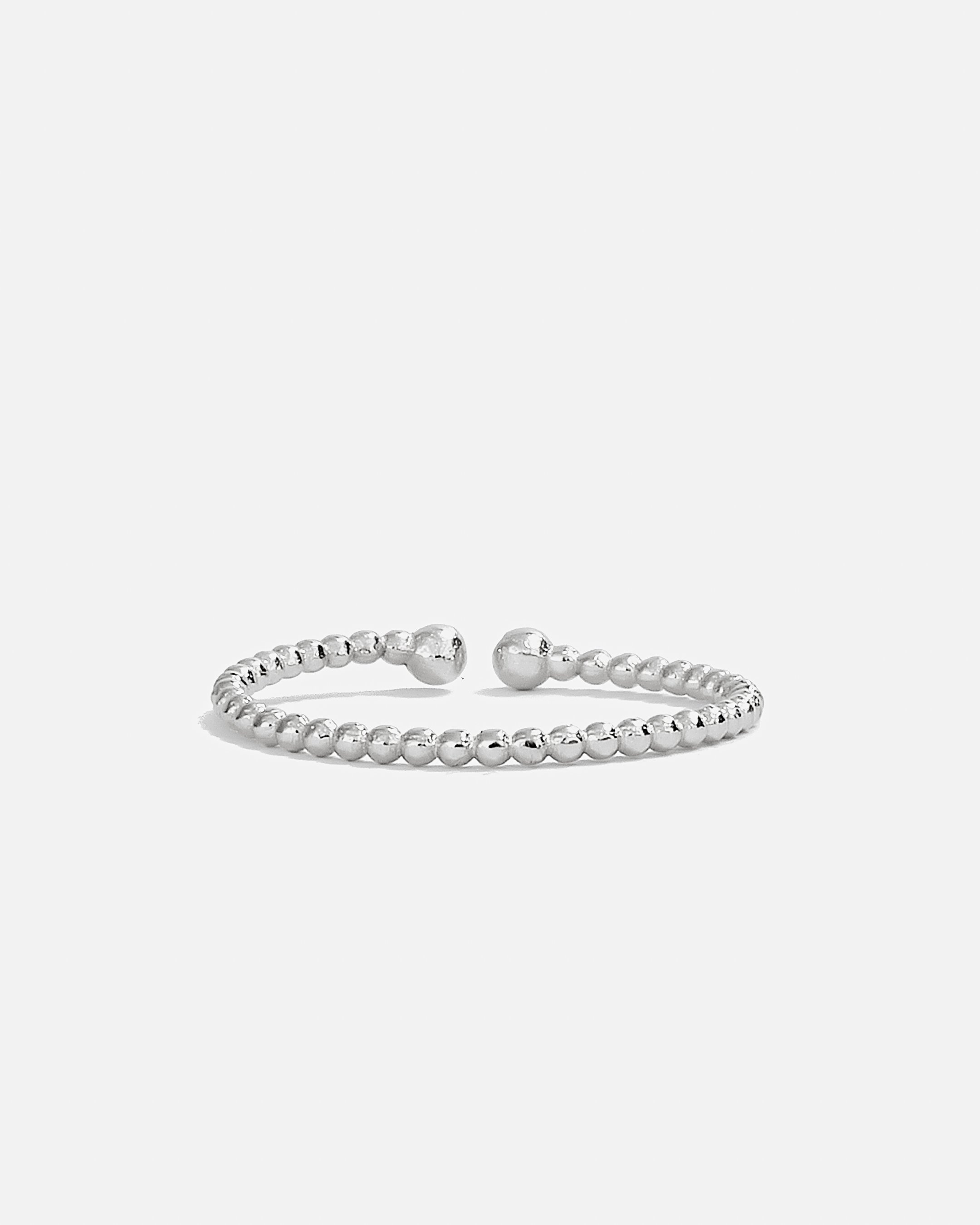 Design Silver Ring - White Gold