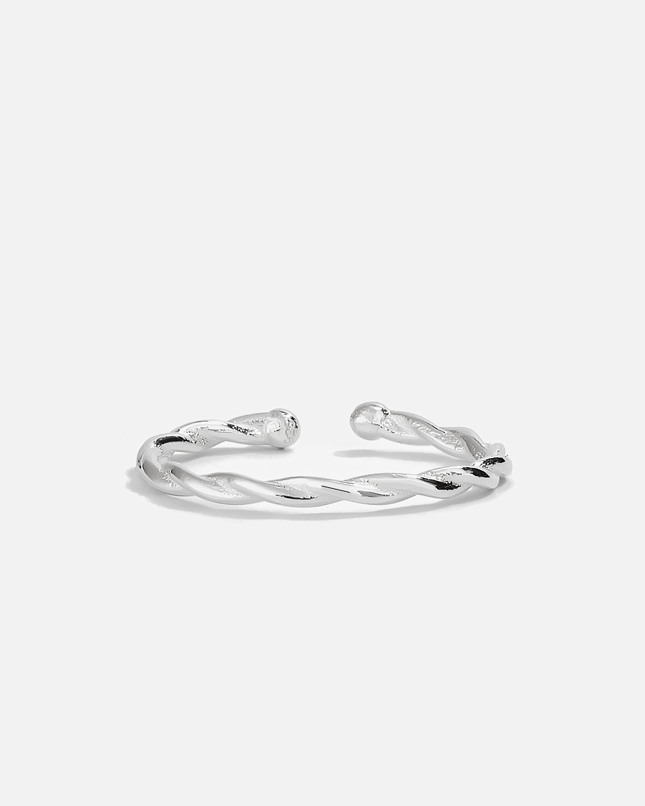 Burma Silver Ring - White Gold