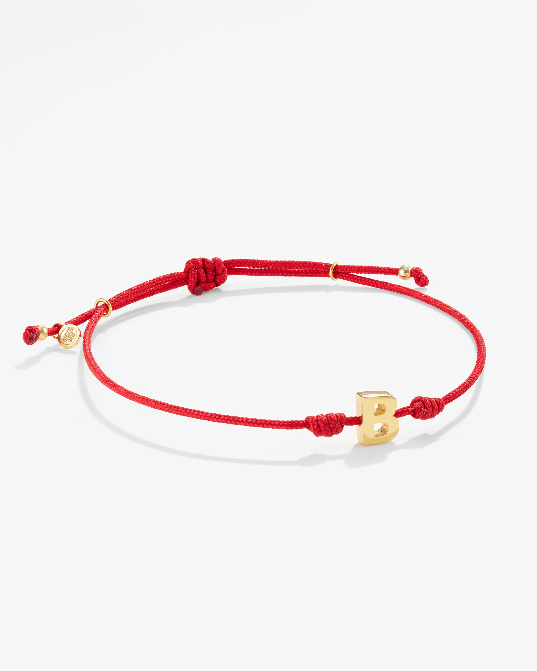 Gümüş Harfli Kırmızı İpli İkon Bileklik