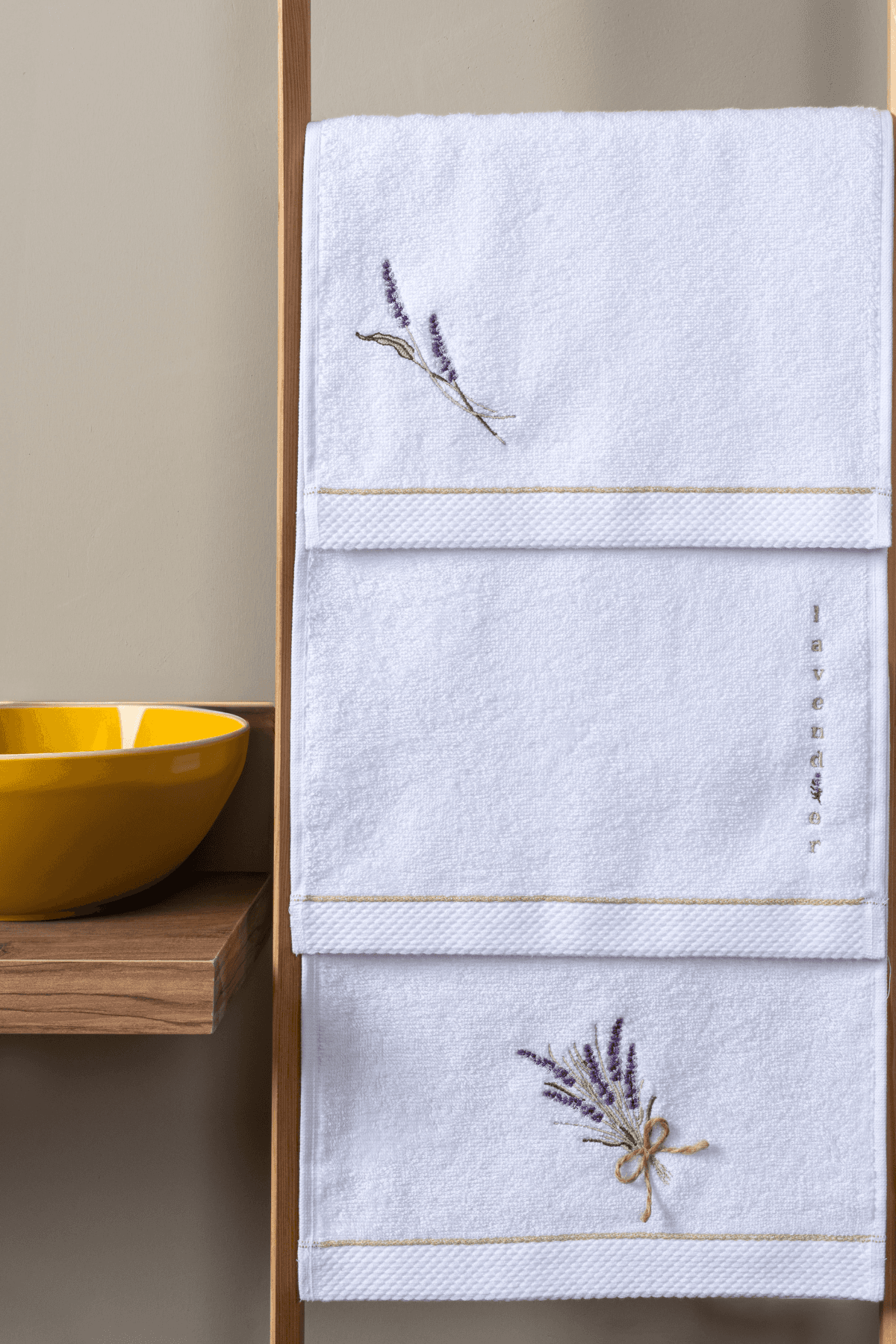 LAVENDER 30x50 EL/MUTFAK HAVLUSU 3'LÜ SET