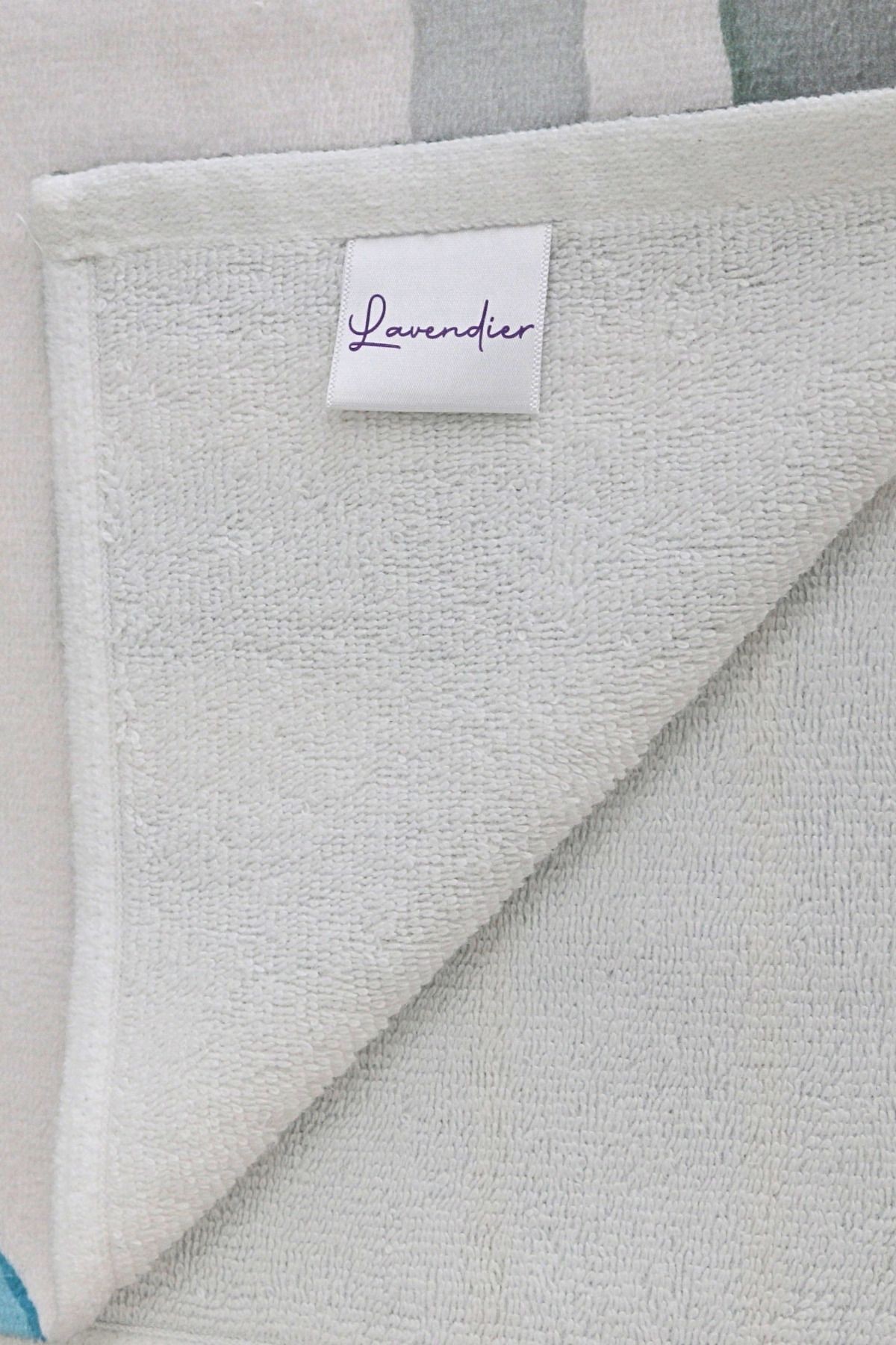 Lavender Hoop Yüksek Su Emici Plaj Havlusu