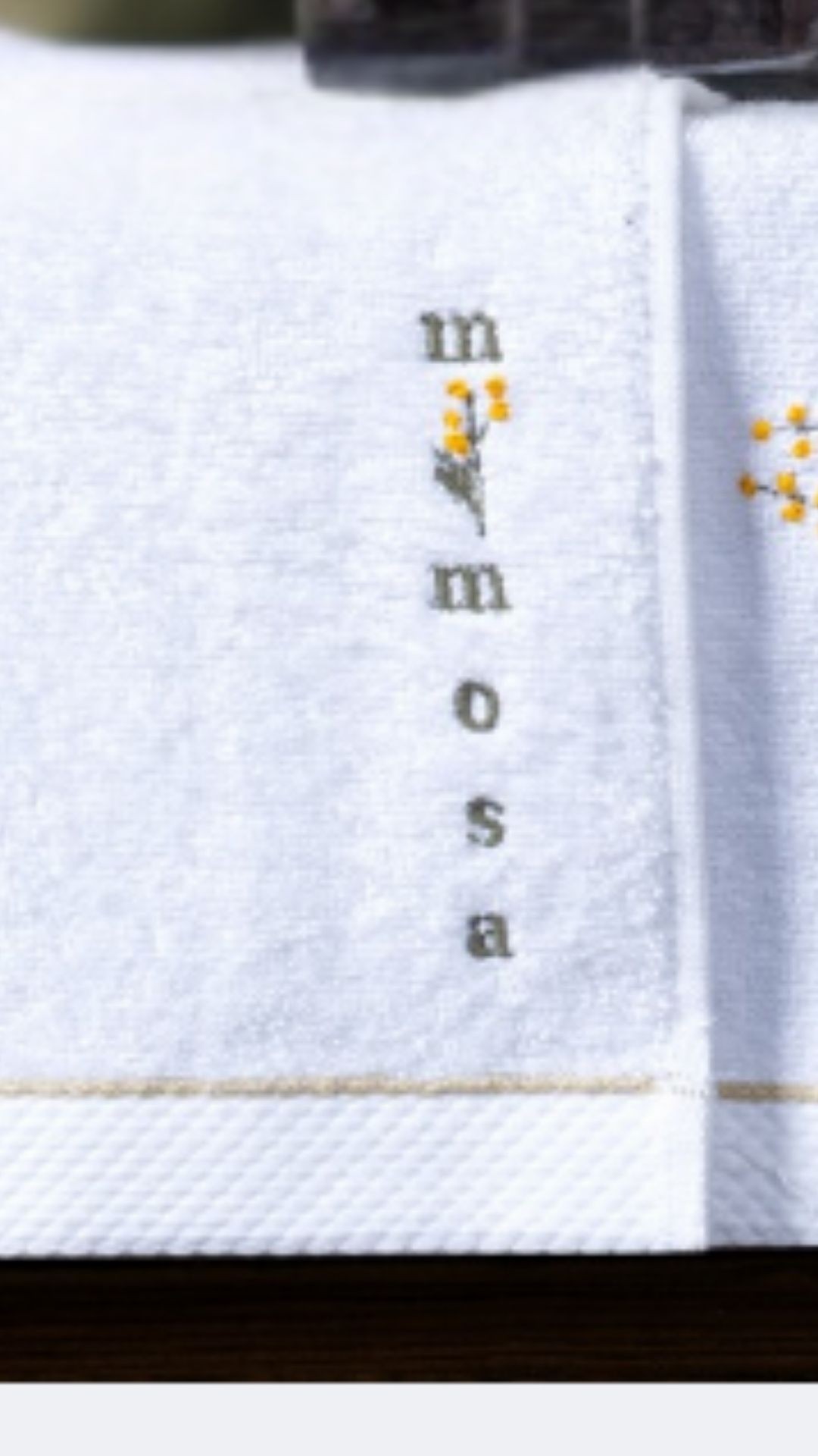 MİMOZA 30x50 ELİŞLEMESİ 3'LÜ EL/YÜZ HAVLU SETİ 